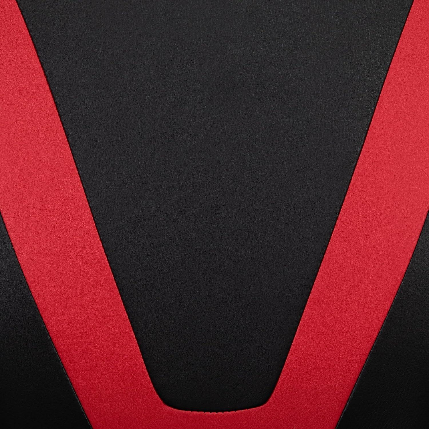 Flash Furniture X20 Gaming Chair Racing Office Ergonomic Computer PC Adjustable Swivel Chair with Fully Reclining Back in Red LeatherSoft