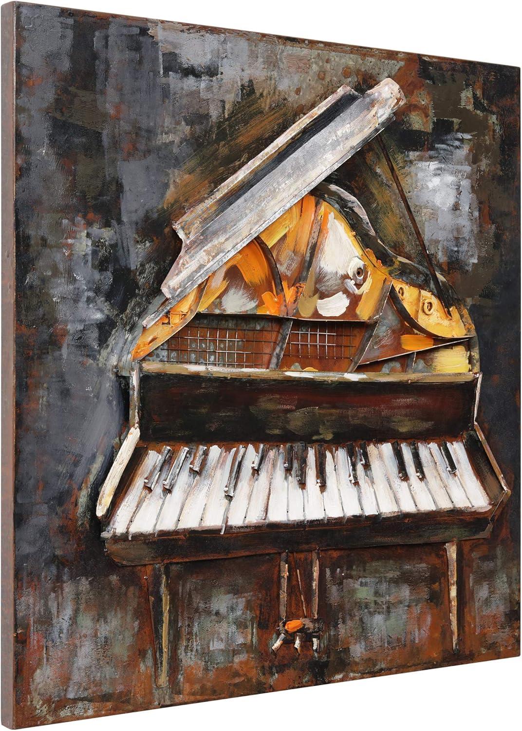 Empire Art Direct Magic Keys Hand Painted 3D Metal Wall Art, 32" x 32" x 3", Ready to Hang