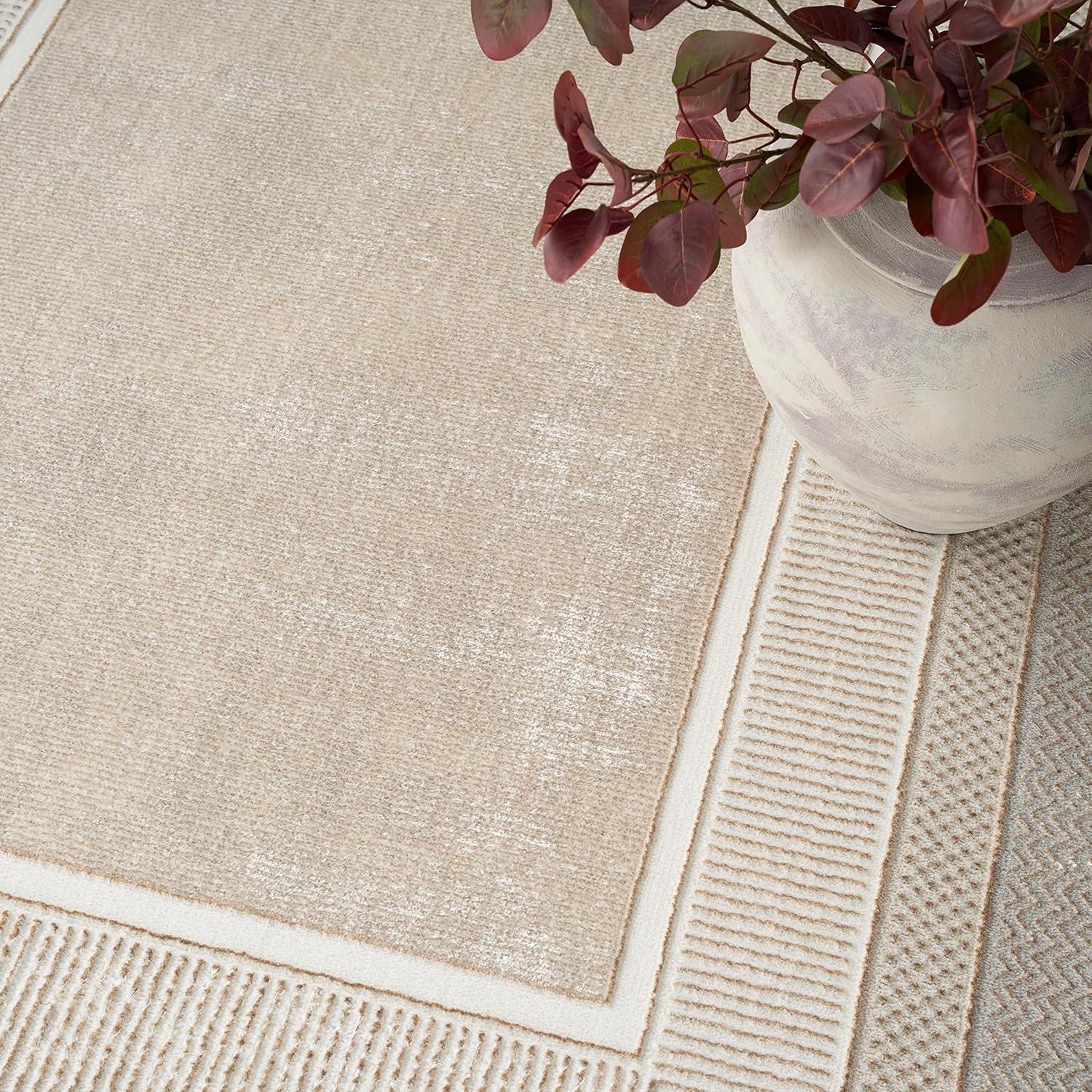 Nourison Glam Modern Bordered Indoor Rug