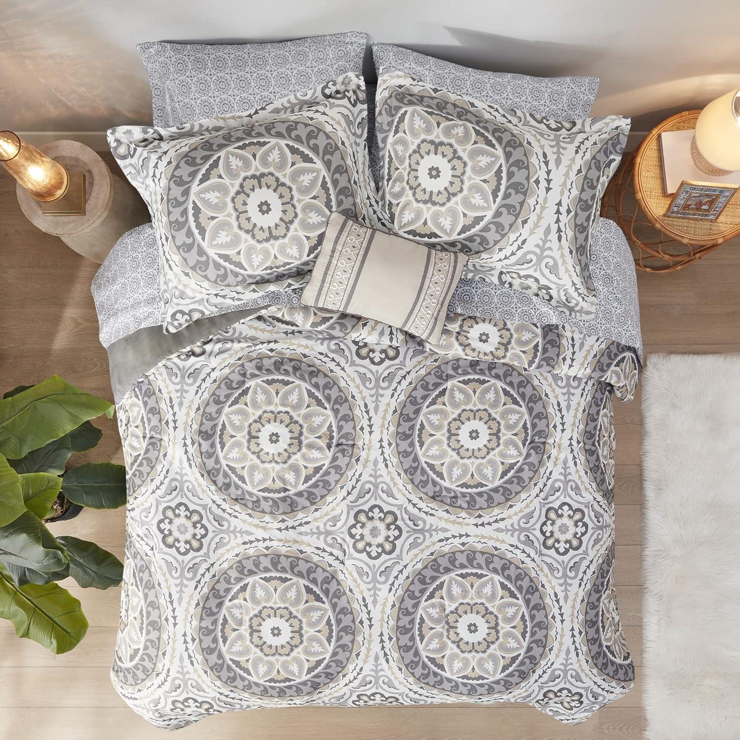 510 Design Estrin 9 PC Comforter Set with Cotton Bed Sheets