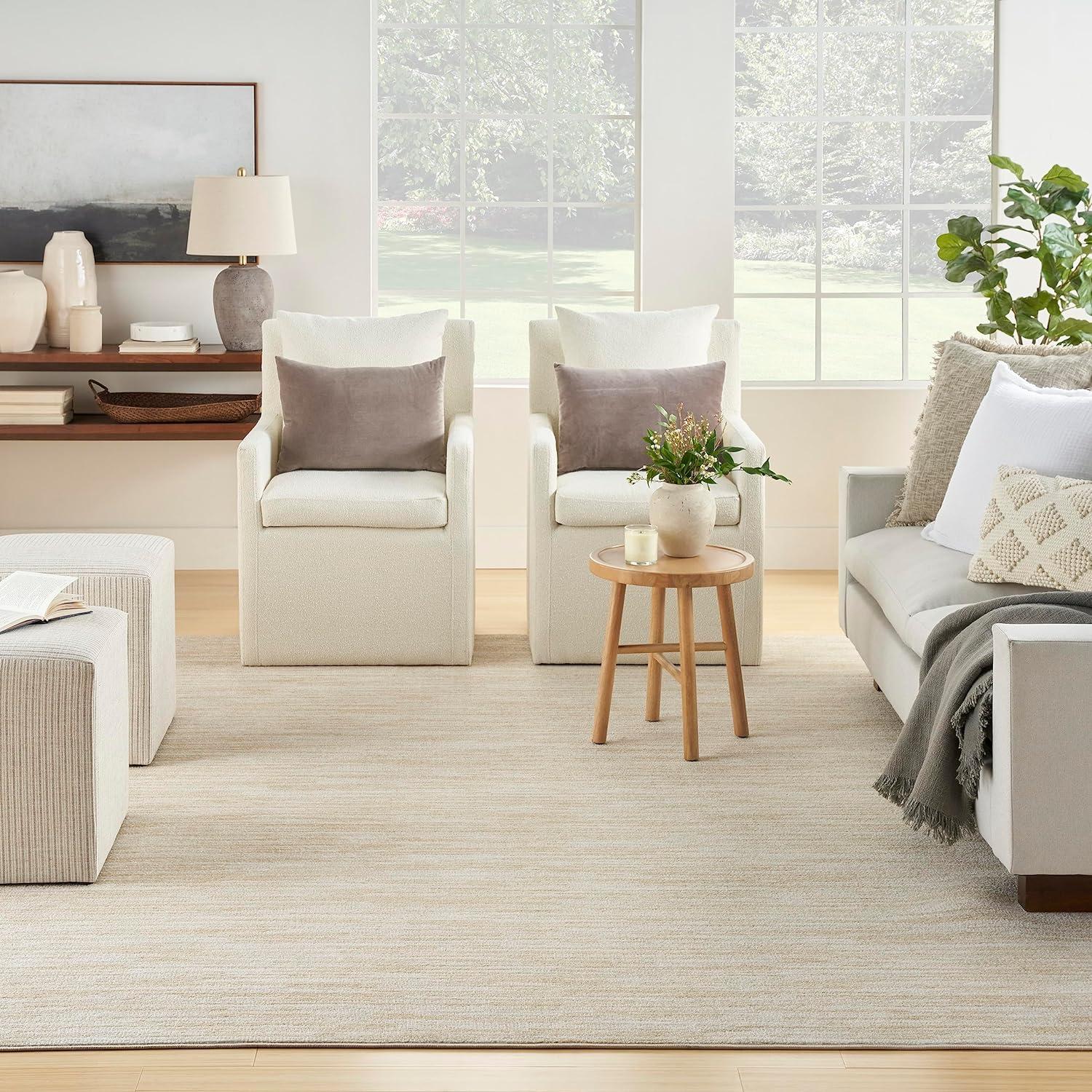 Nourison Essentials 8' x 10' Ivory Gold Indoor/Outdoor Rug