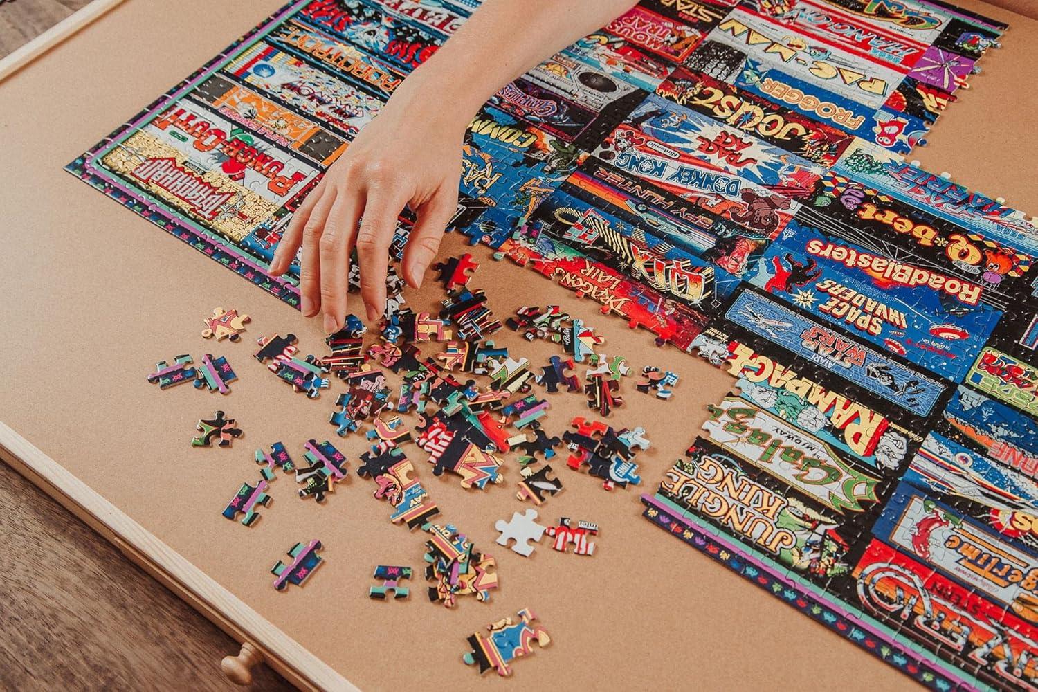 Toynk Arcadeageddon! Retro Arcade Game Collage 1000-Piece Jigsaw Puzzle