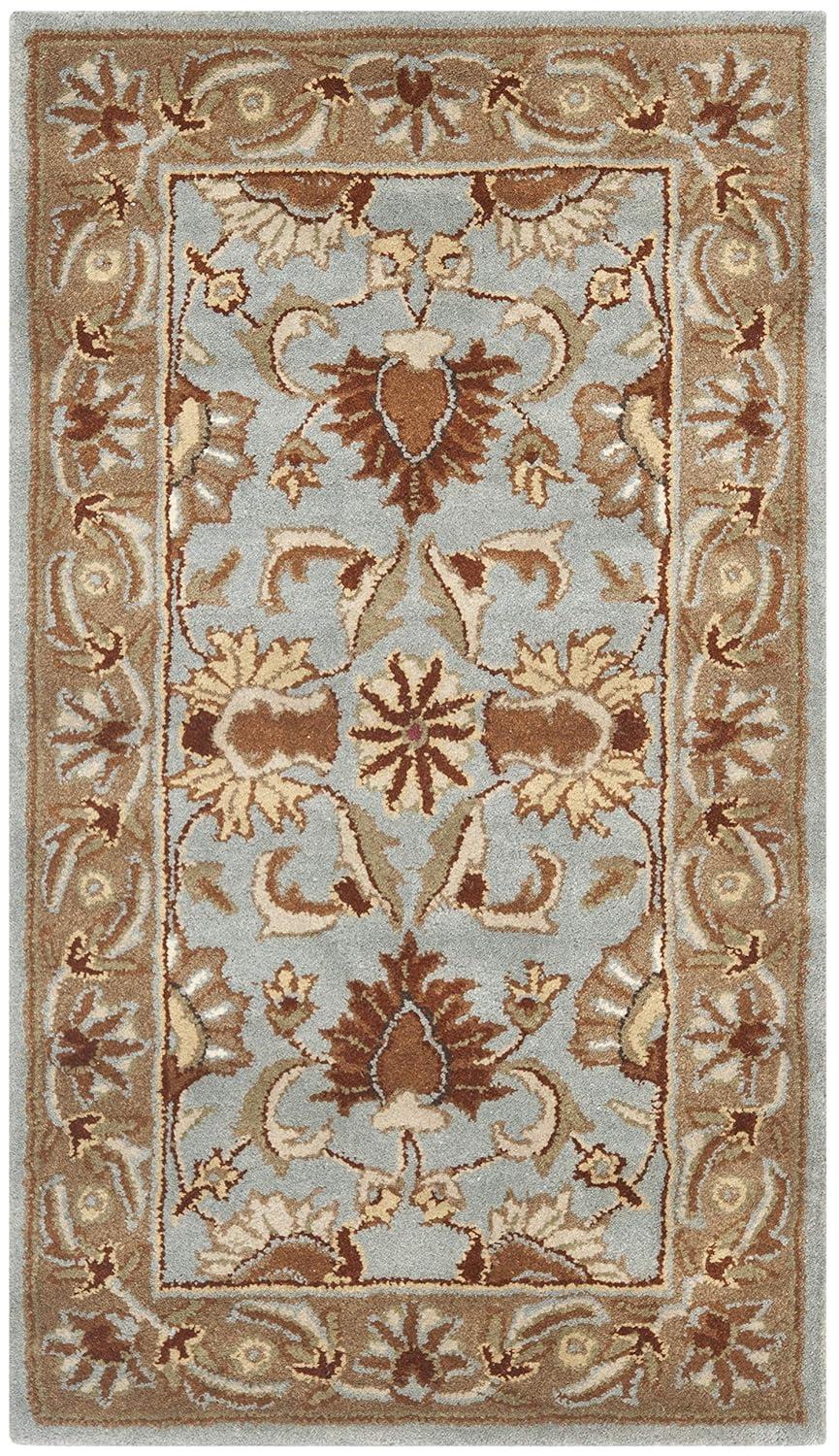 Heritage HG822 Handmade Accent Rug - 2'3"x4' - Blue/Beige - Safavieh