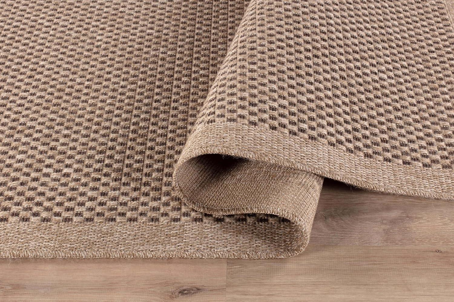 4'x6' Pata Hand Woven Chunky Jute Area Rug, Natural - JONATHAN Y