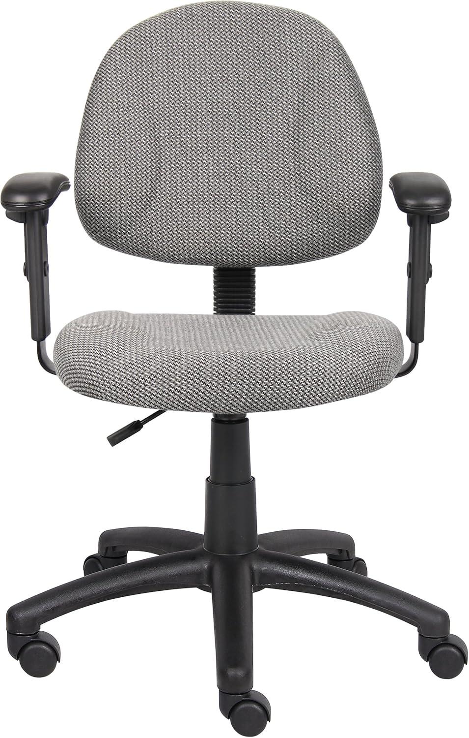 Deluxe Posture Chair with Adjustable Arms - Boss Office Products