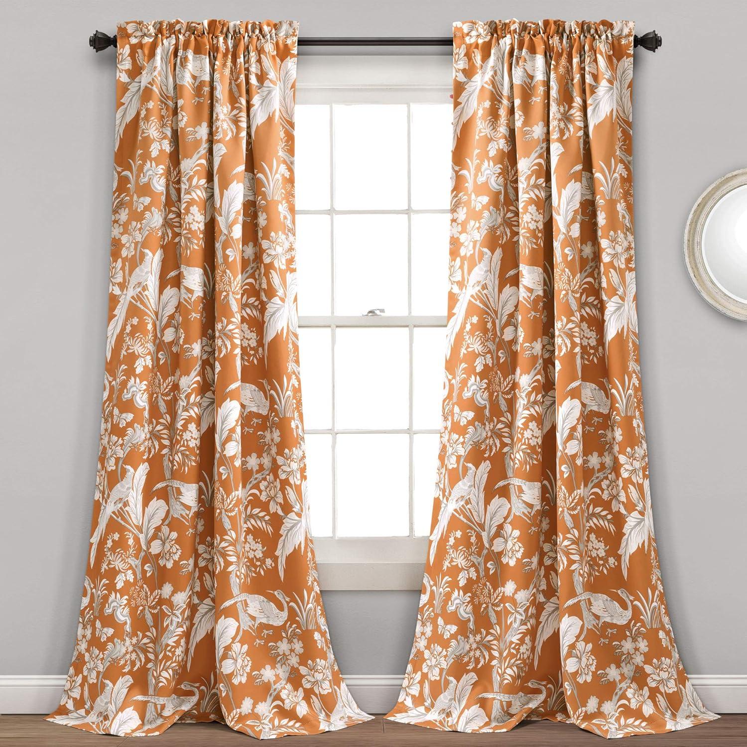 Dolores Polyester Room Darkening Curtain Pair