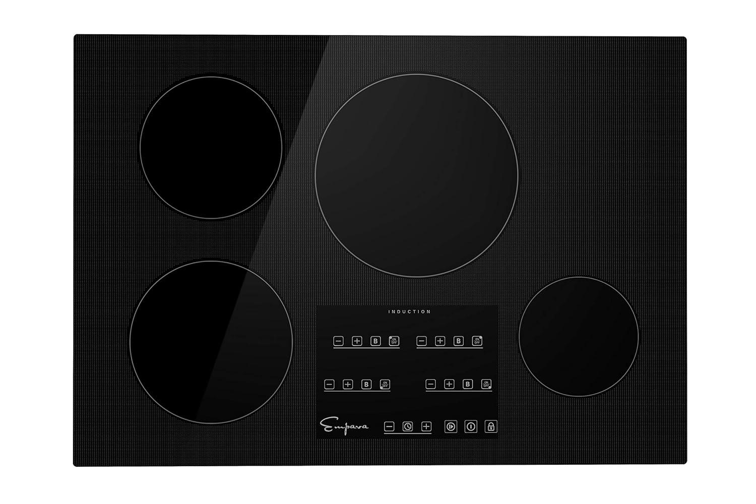 Empava 30” Induction Cooktop Electric Stove Black Vitro Ceramic Smooth Surface Glass EMPV-IDC30