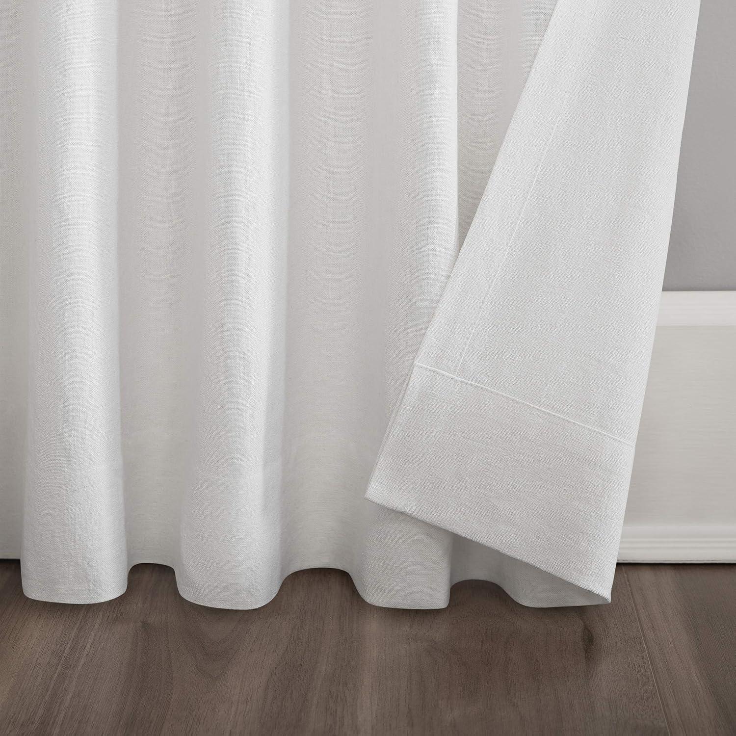 Scott Living Renato Linen Blend Semi-Sheer Back Tab Curtain Panel