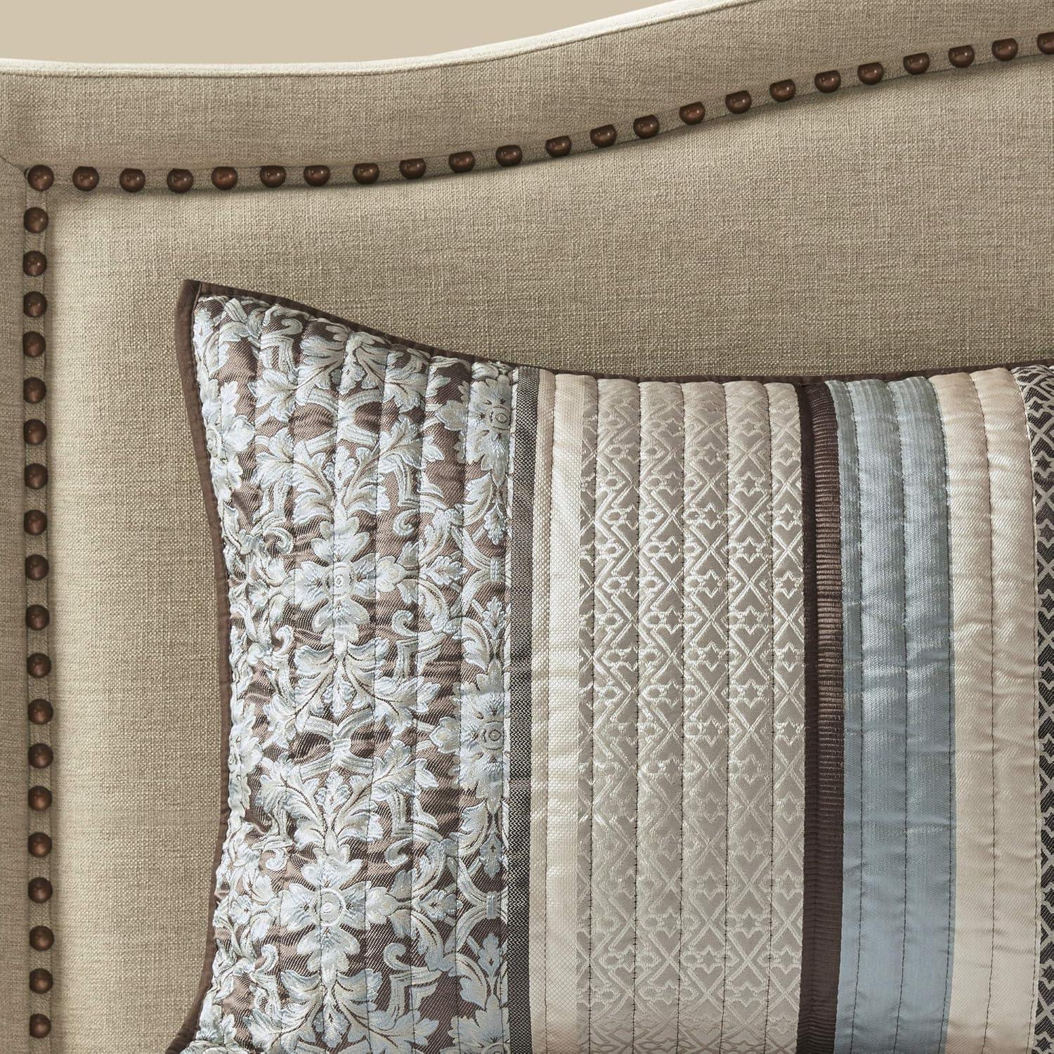 Madison Park Jacquard Quilt Set with Throw Pillows