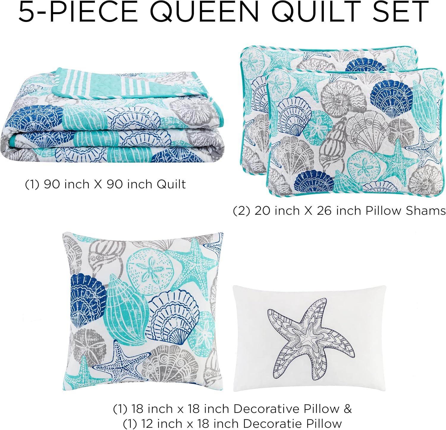 Kai 5 Piece Reversible Quilt Set by Quaint Home