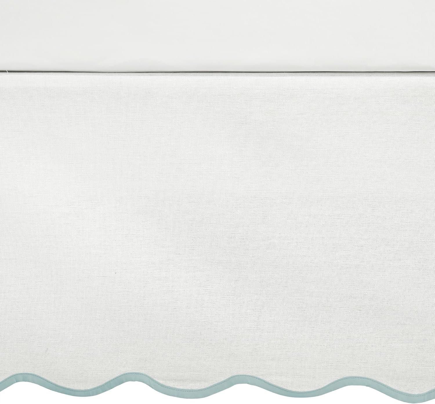 Lush Decor Coastal Chic Scallop Wrap Around Bed Skirt