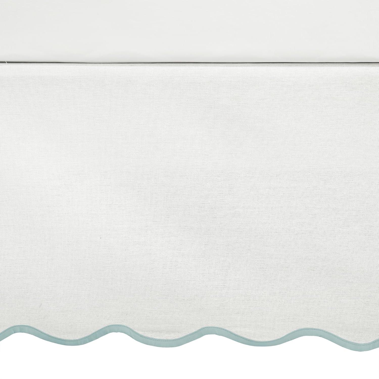 Lush Decor Coastal Chic Scallop Wrap Around Bed Skirt