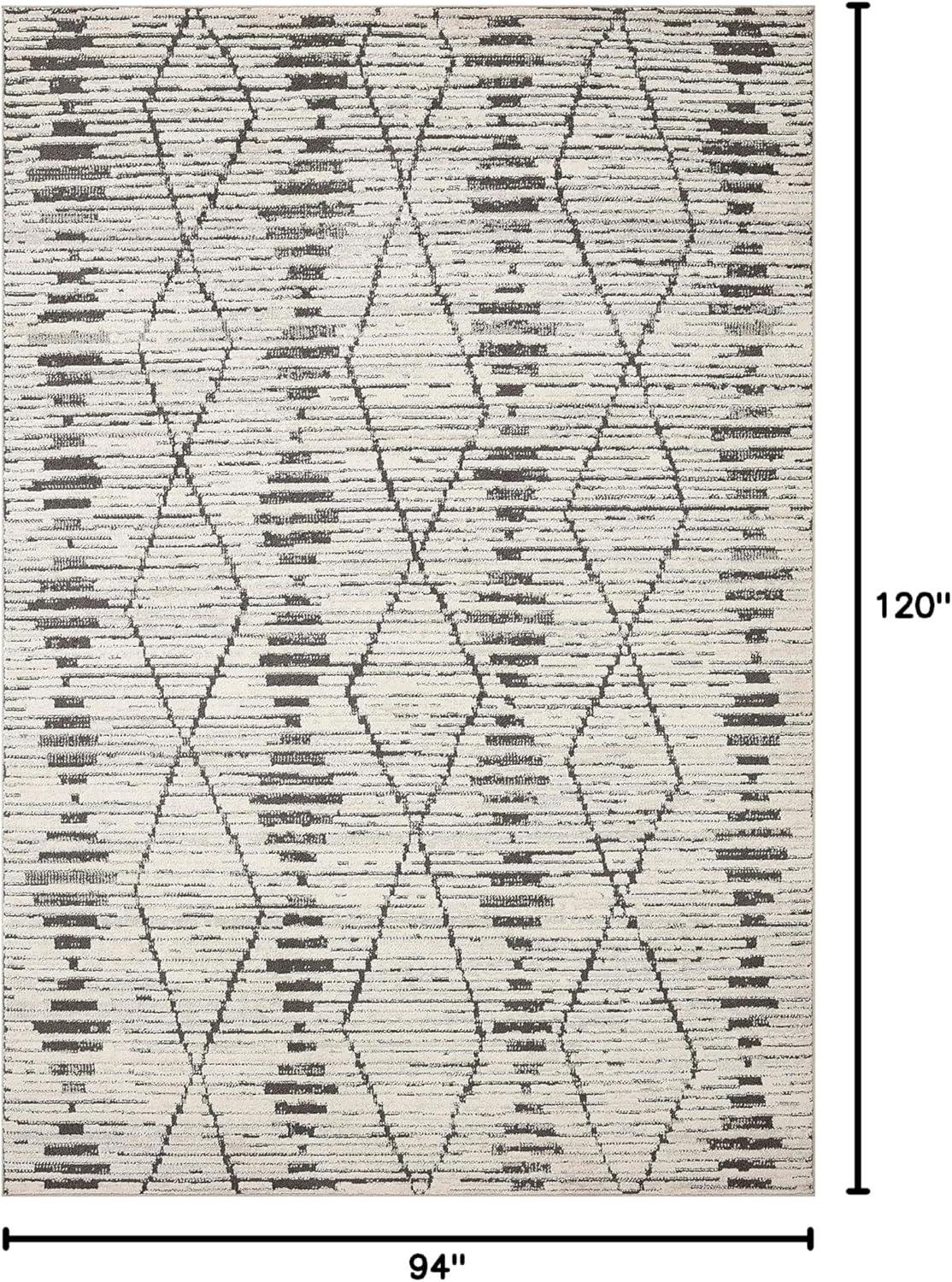 Loloi II Kamala Charcoal / Dove 5'-3" x 7'-9" Area Rug