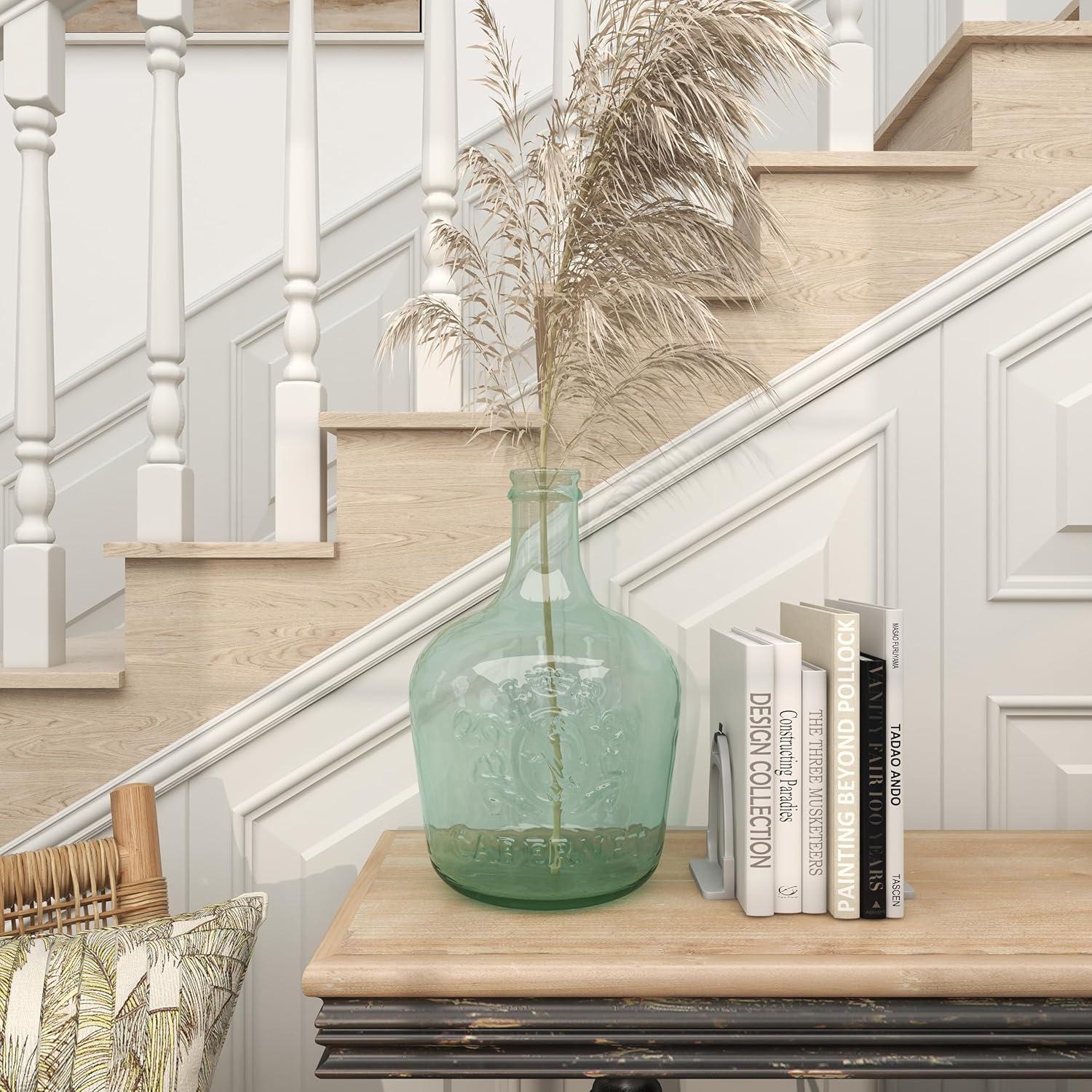 Contemporary Glass Jug Vase (17") - Olivia & May