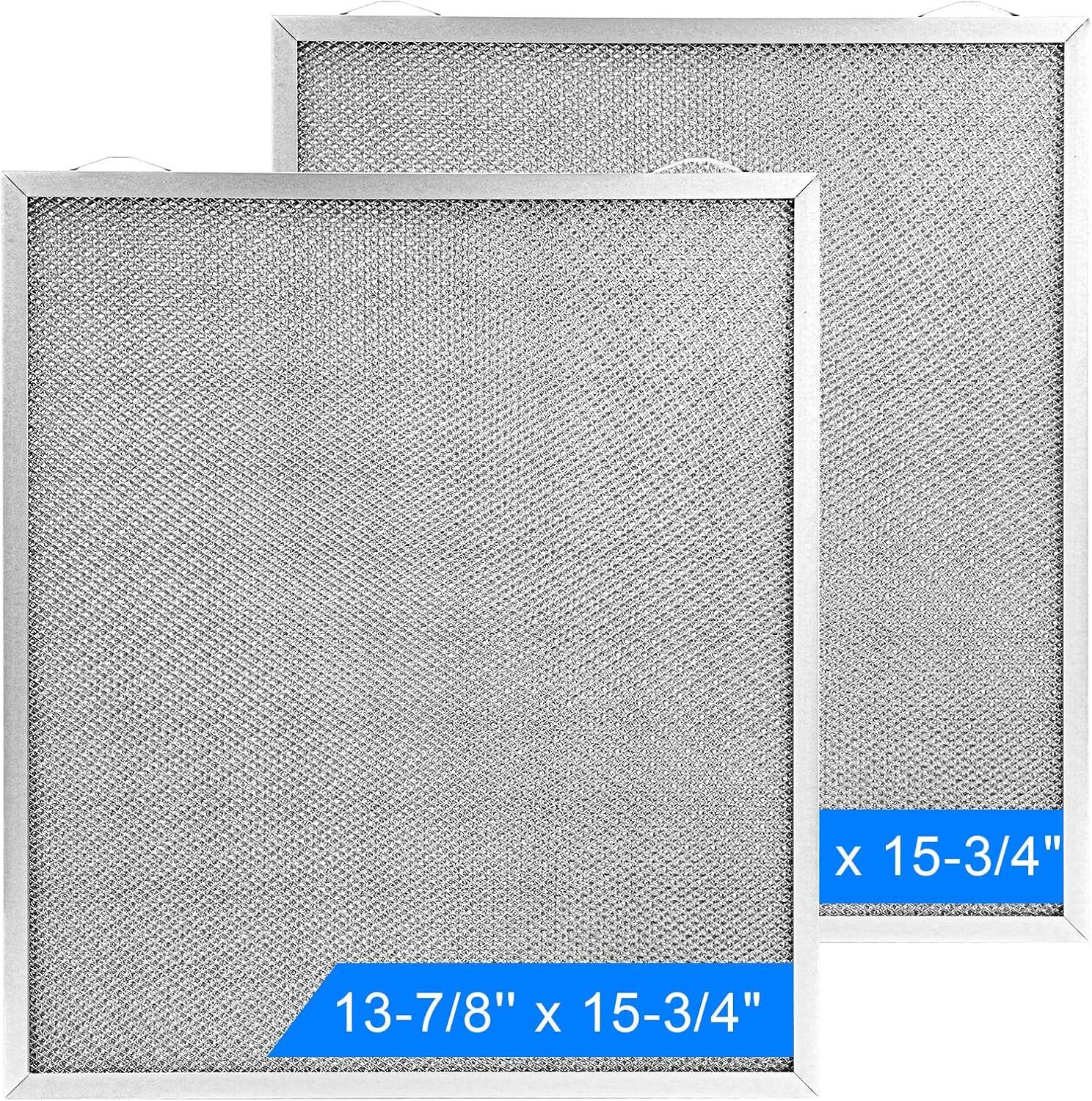 S99010430-002 Range Hood Filter Replacement – 13-7/8'' x 15-3/4" 4512880 Compatible with B.roan N.utone HPF30 Range Hood Filters Pack 2
