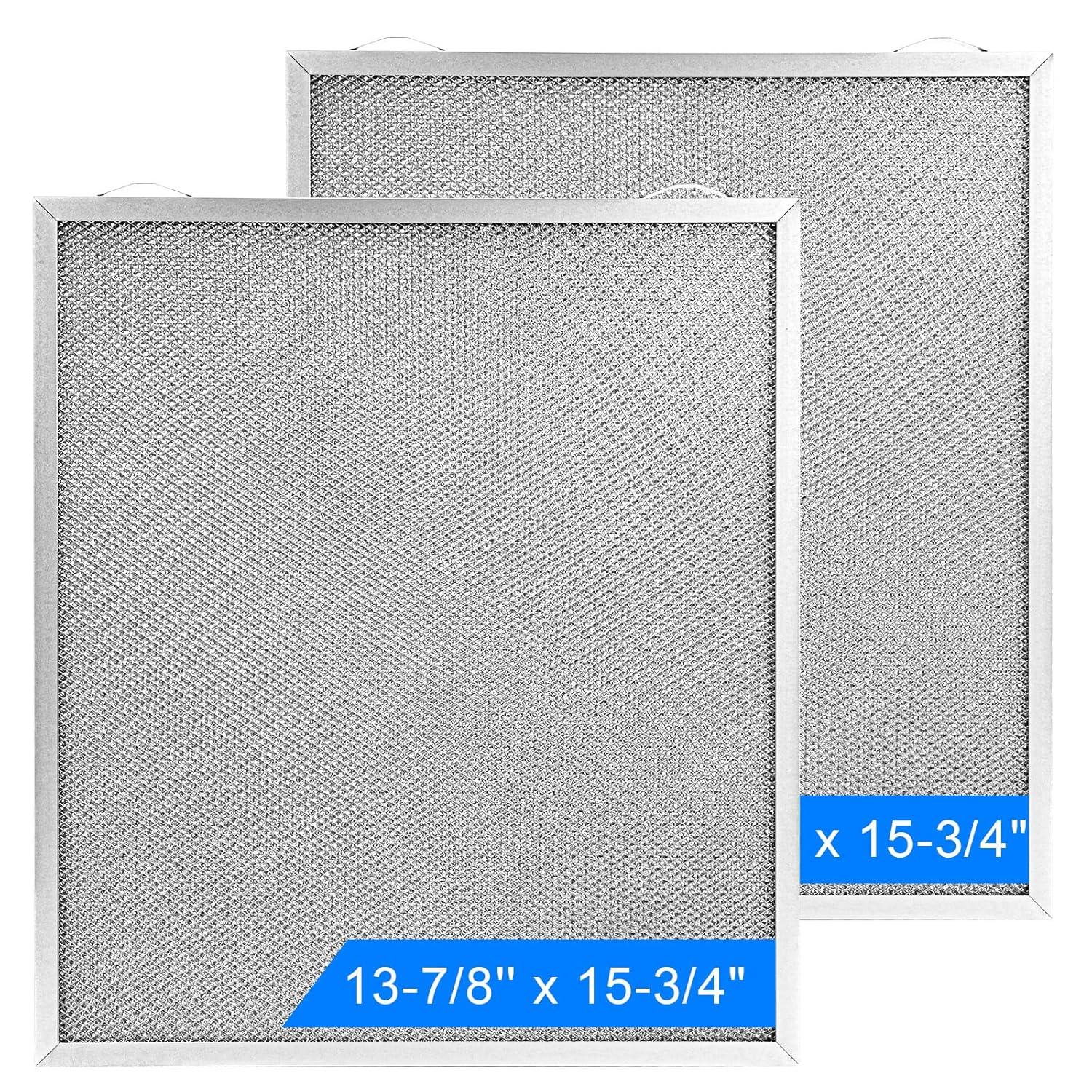 S99010430-002 Range Hood Filter Replacement – 13-7/8'' x 15-3/4" 4512880 Compatible with B.roan N.utone HPF30 Range Hood Filters Pack 2