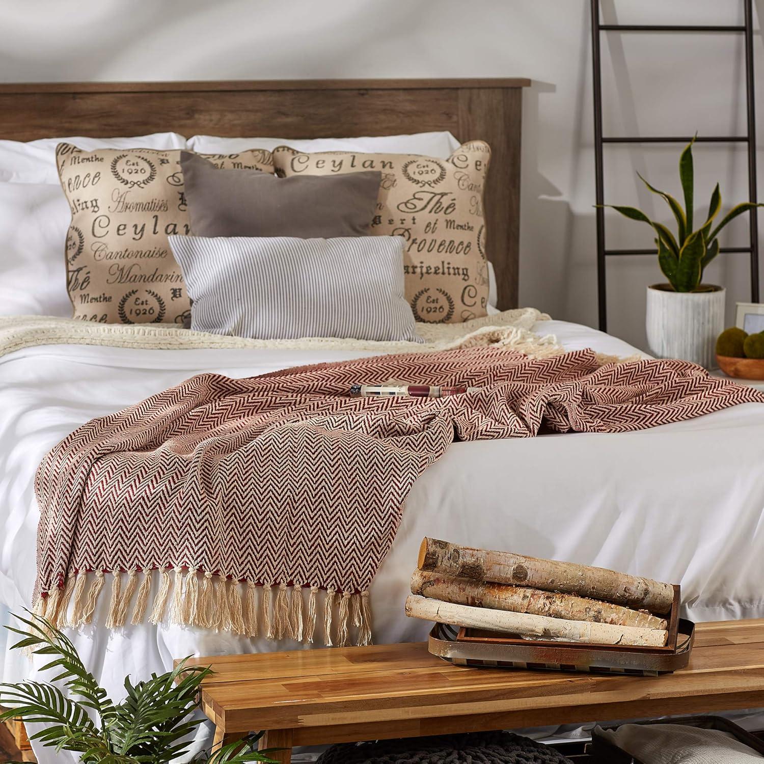 Design Imports Hand Woven Throw Blanket