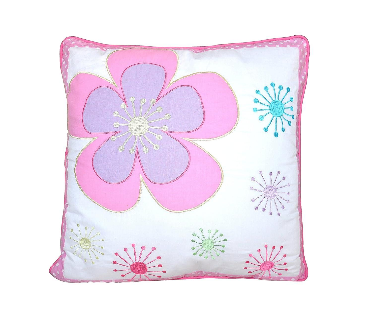Cozy Line Home Fashion Blossom Floral Cotton Throw Pillow