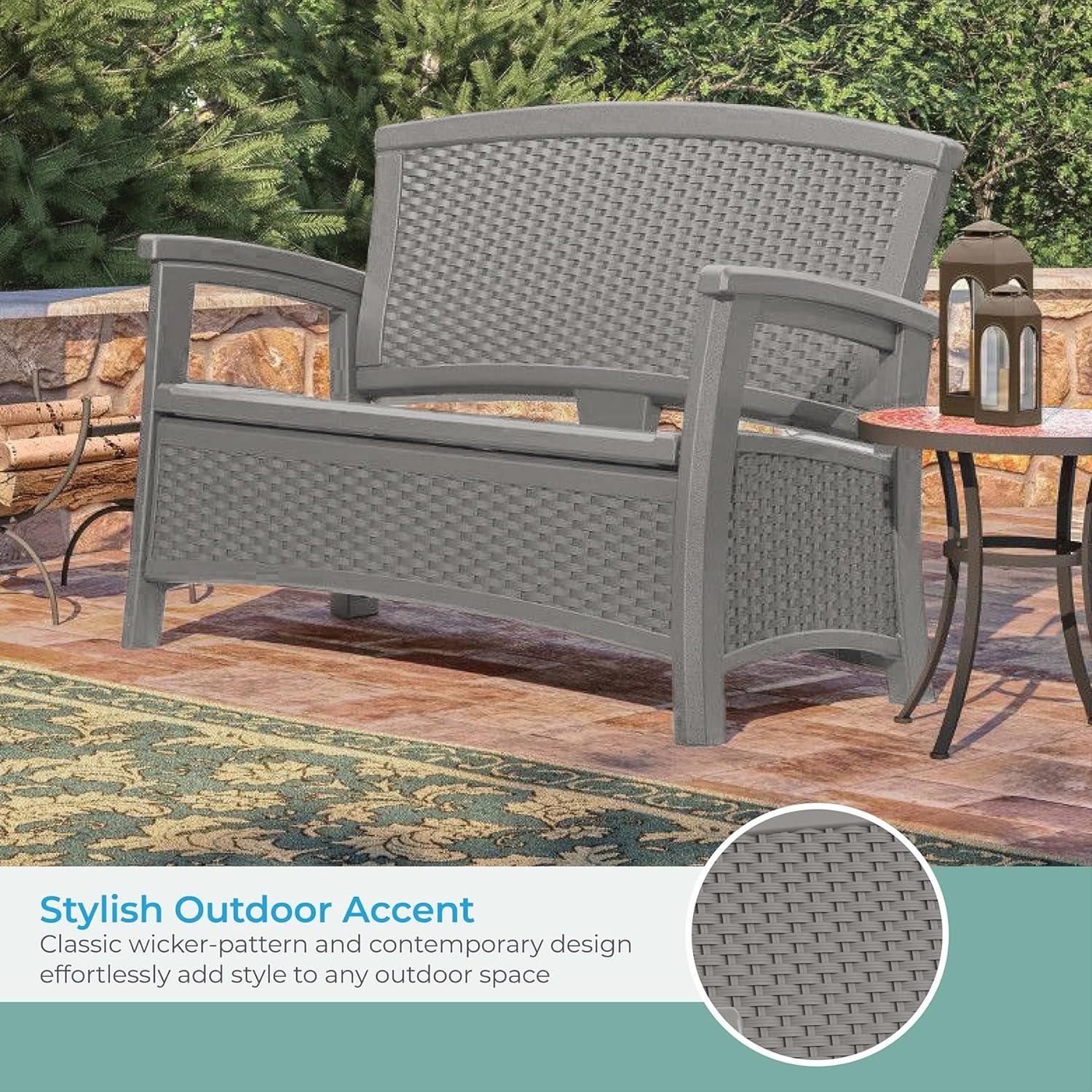 Suncast Elements 47'' Resin Outdoor Loveseat