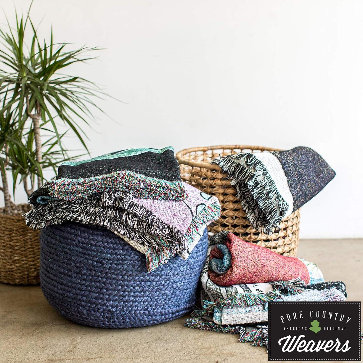 Pure Country Weavers South Carolina State - Palmetto Moon Blanket - Gift Tapestry Throw for Back of Couch or Sofa Woven from Cotton - Made in The USA (61x36)