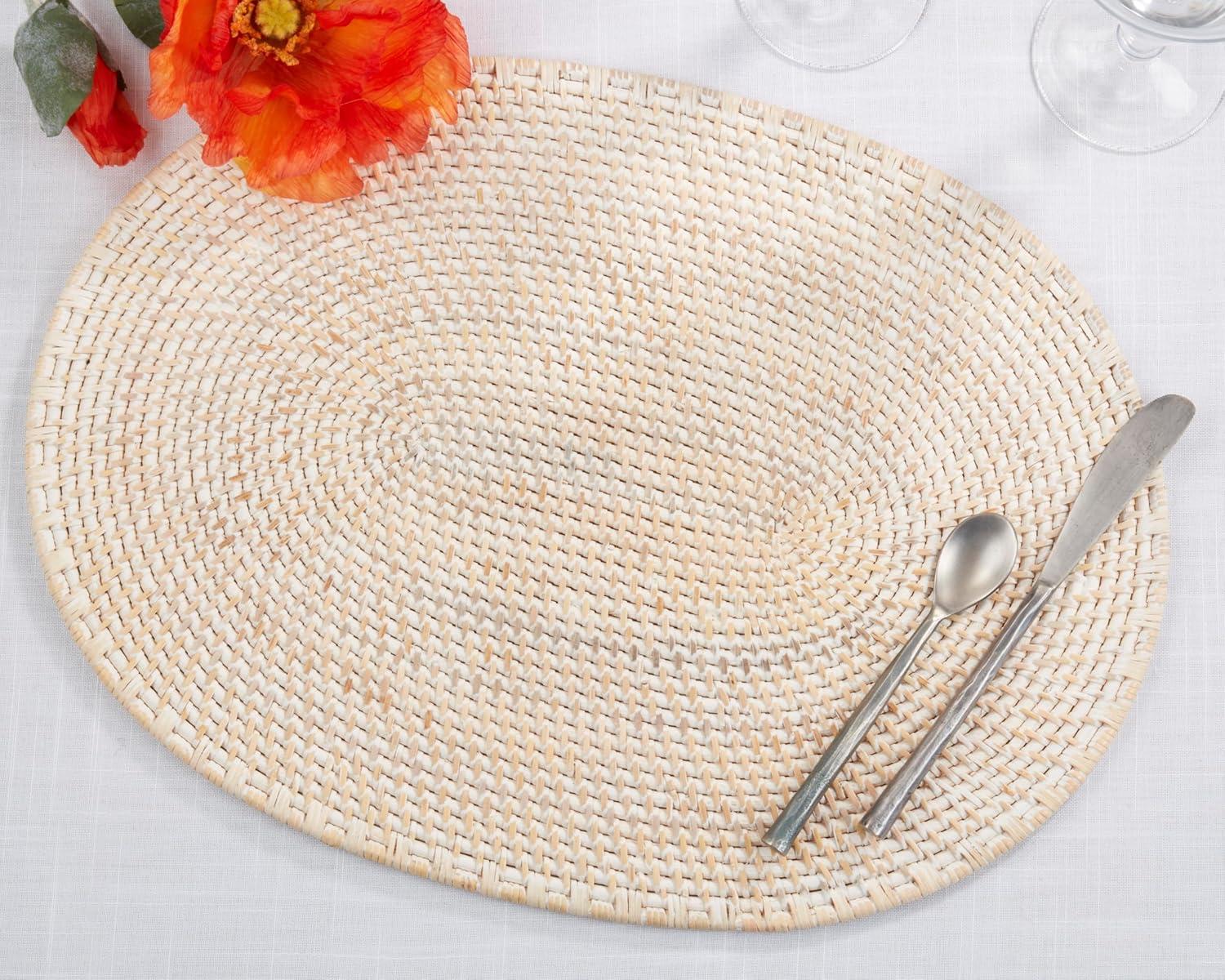 Zadia Jute No Pattern Round Placemat