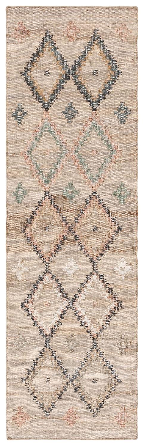 Kilim KLM753 Hand Loomed Runner Rug - Natural/Blue - 2'3"x7' - Safavieh.