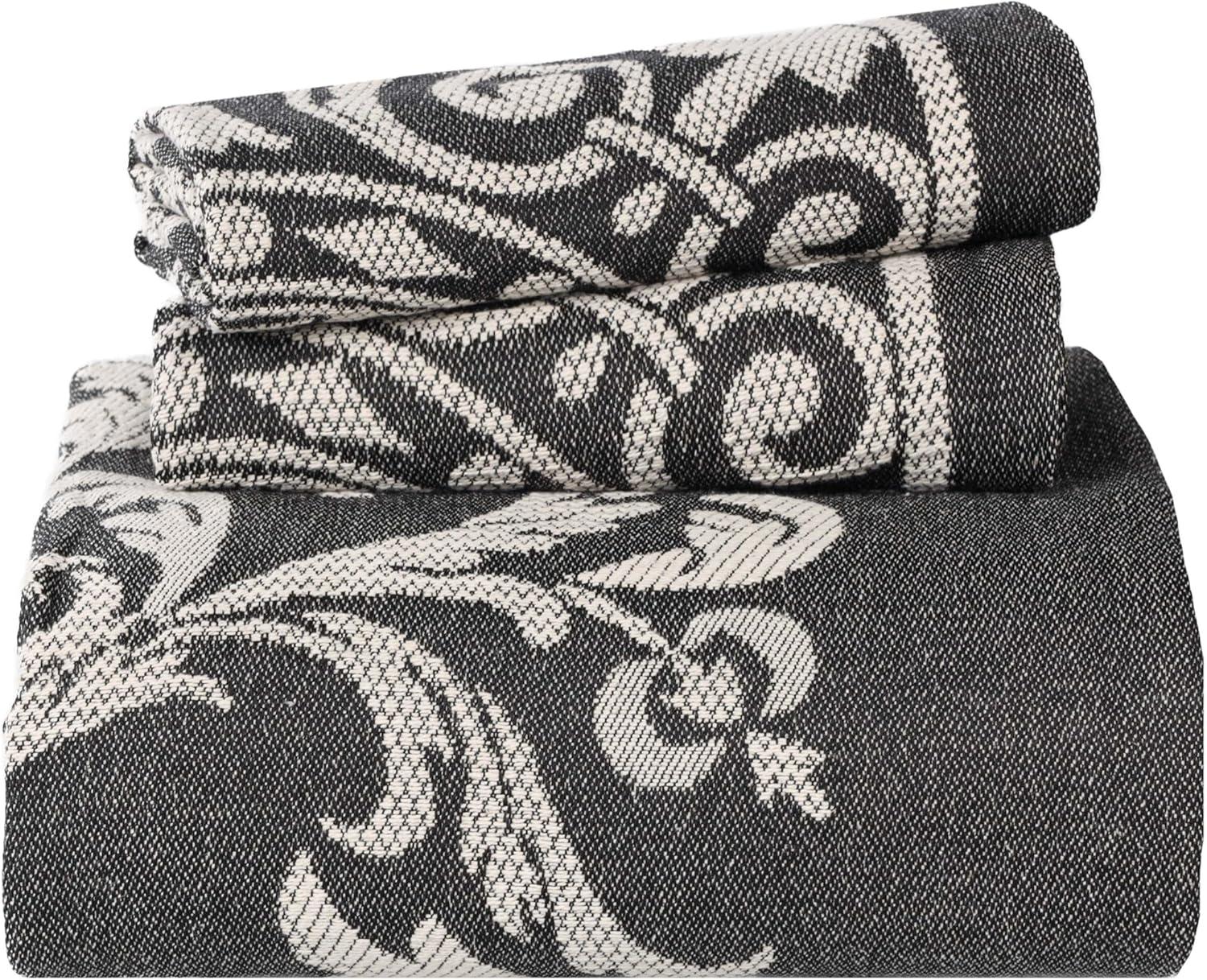 Superior Rio Lightweight Cotton Blend Woven Jacquard Traditional Medallion Bedspread/Coverlet Set
