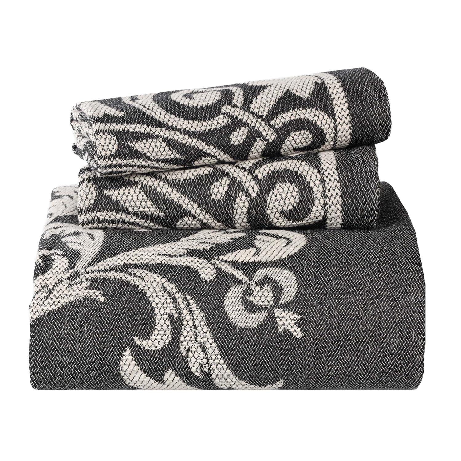 Superior Rio Lightweight Cotton Blend Woven Jacquard Traditional Medallion Bedspread/Coverlet Set