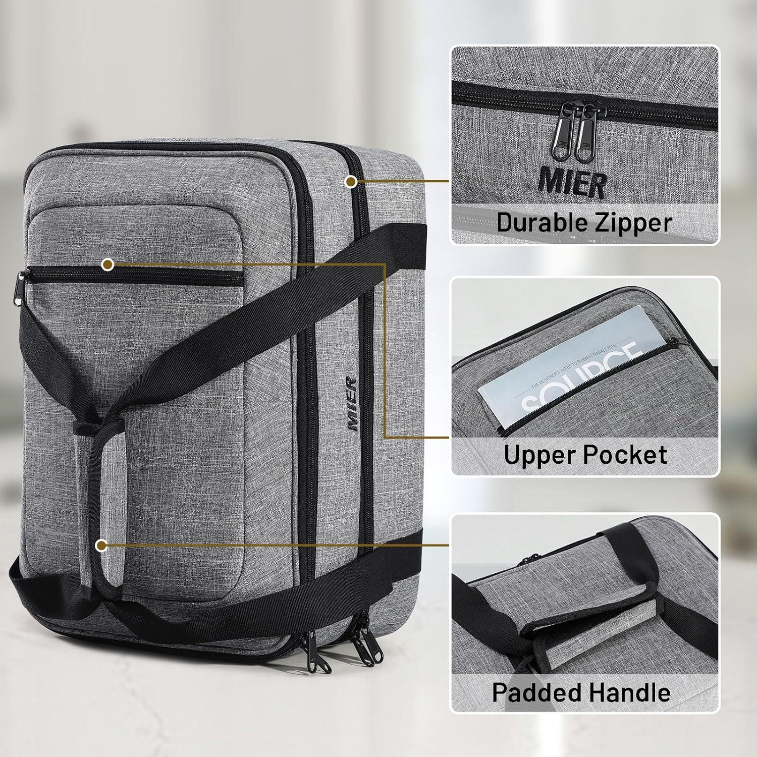 Gray Double Decker Insulated Food Carrier Bag