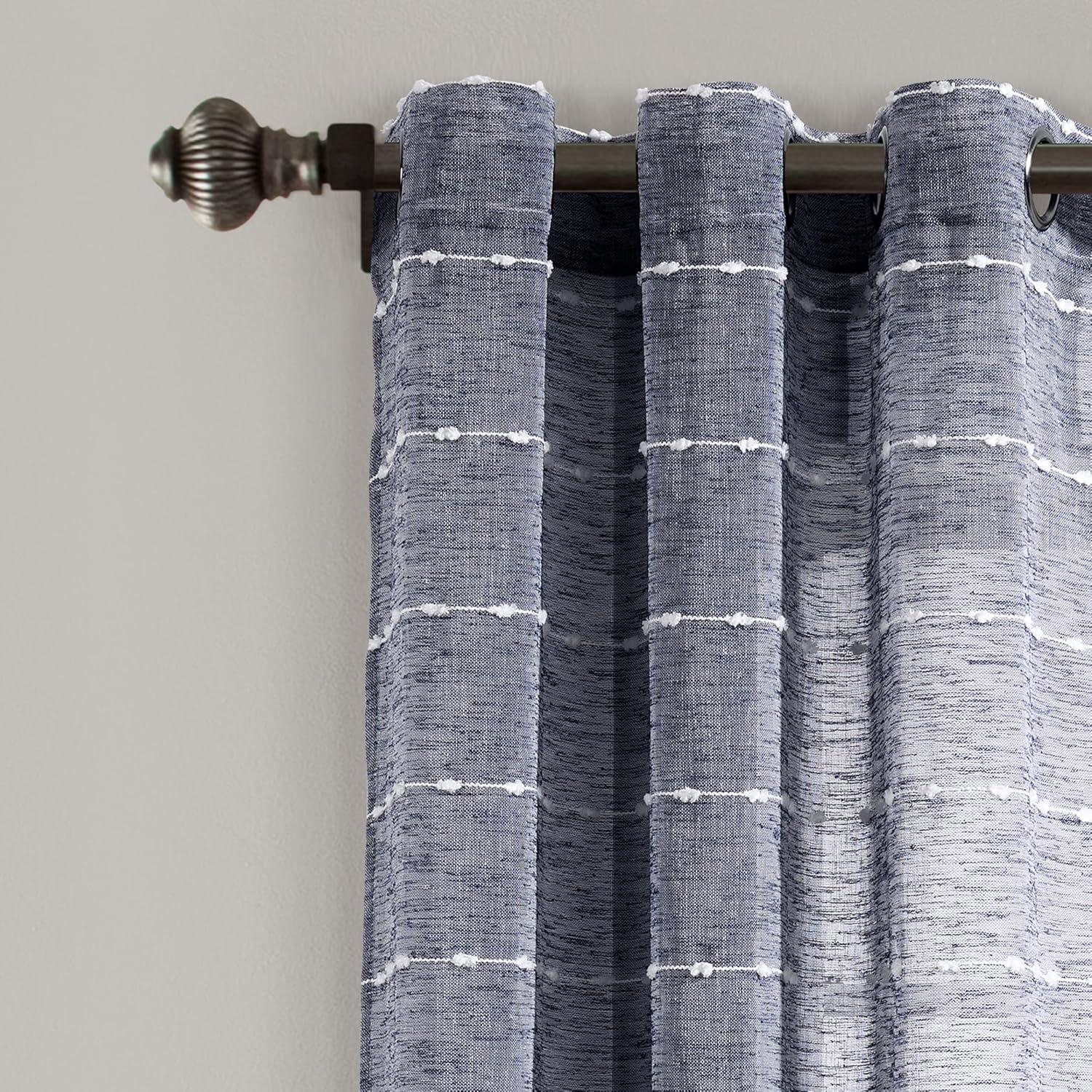 Lush Decor Polyester Sheer Curtain Pair (Set of 2)