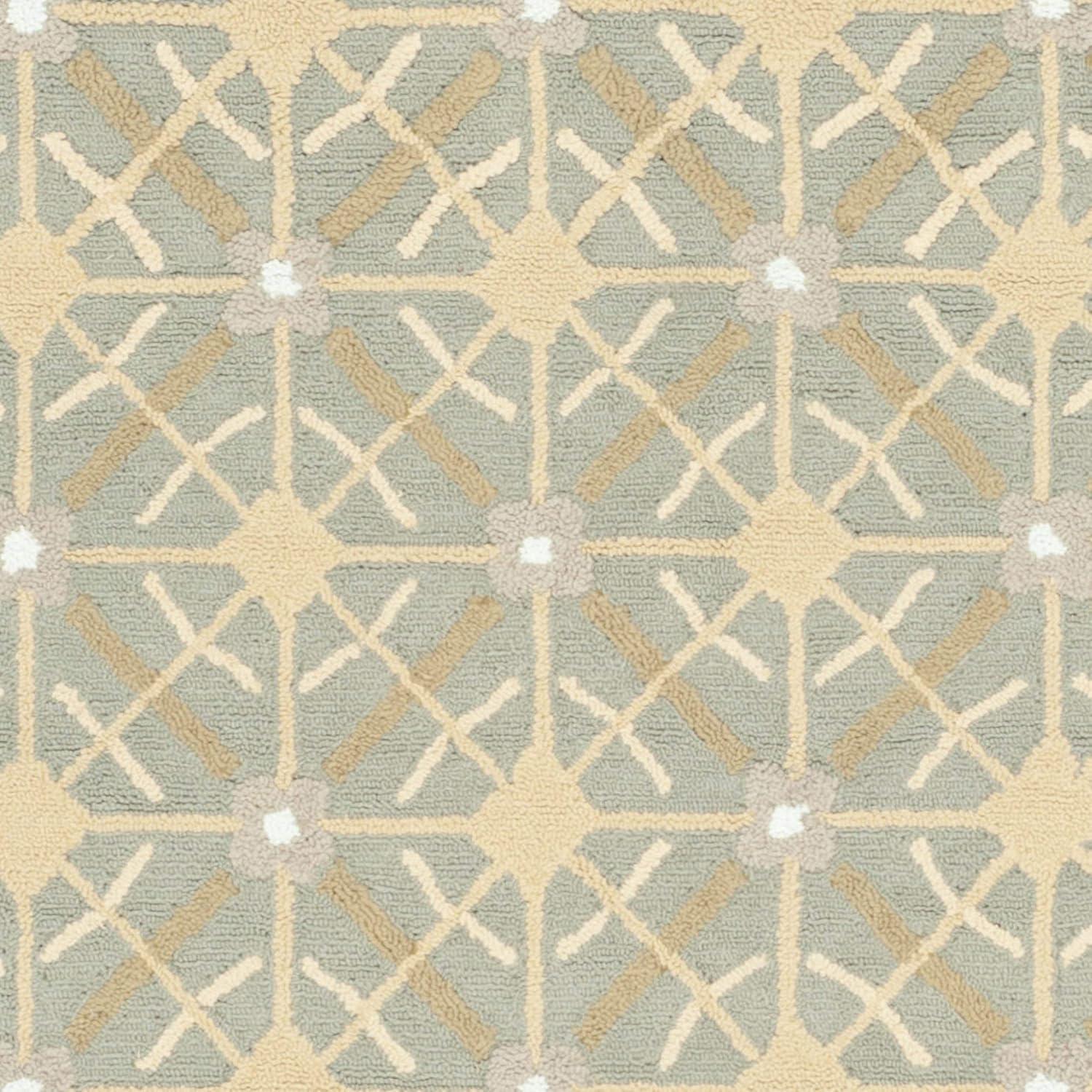 Newport NPT443 Hand Hooked Area Rug - Olive/Beige - 5'6"x8'6" - Safavieh.