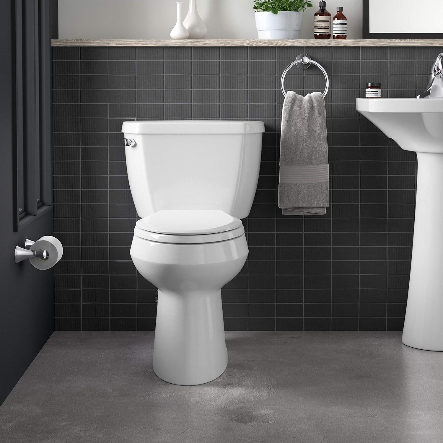 Highline Two-Piece Elongated 1.6 GPF Toilet with Pressure Lite Flush and Left-Hand Trip Lever