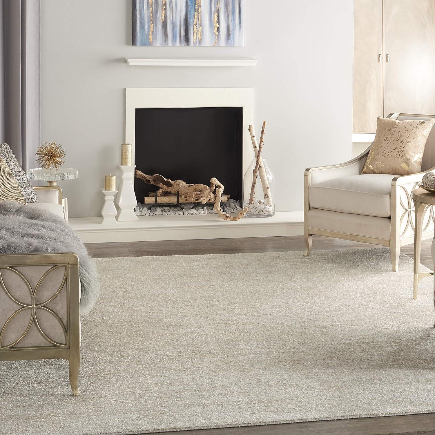Nourison Essentials 7' x 10' Ivory Beige Indoor/Outdoor Rug