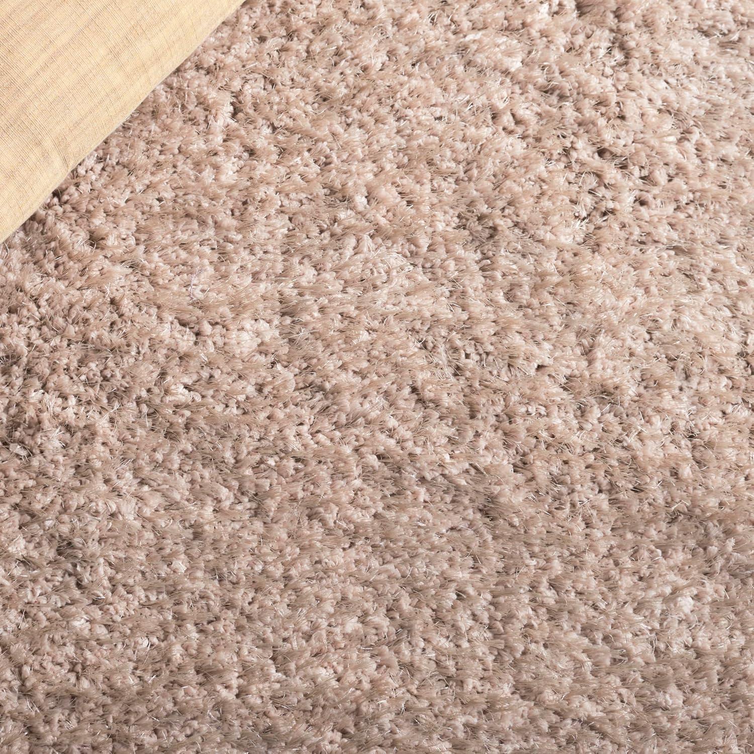 Express Shag SGE620 Hand Tufted Indoor Area Rug - Beige - 5'x8' - Safavieh