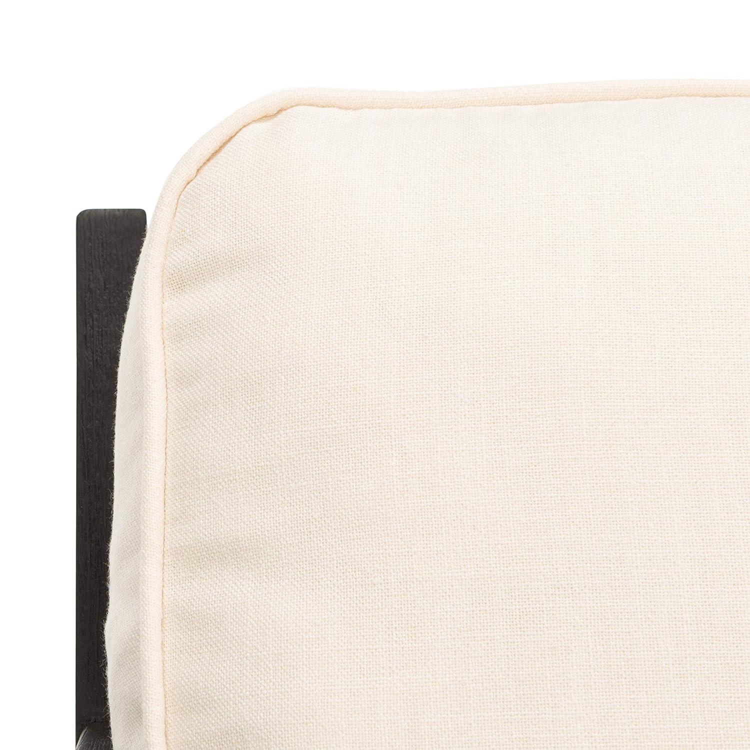 Nico Mid Century Accent Chair - ACH4501A - Bone/Black - Safavieh