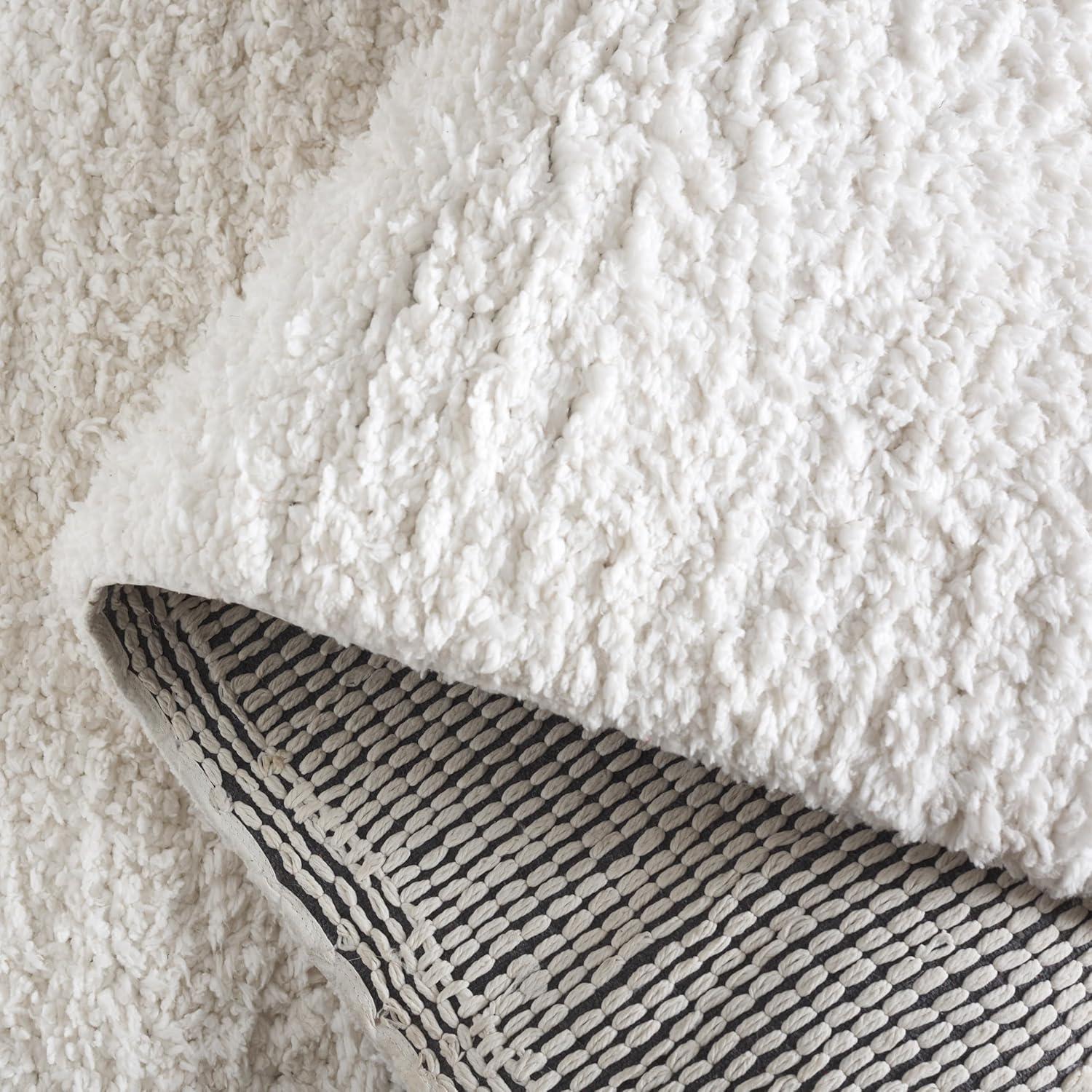 Sheep Shag SSG120 Hand Woven Area Rug - Ivory - 6'x9' - Safavieh.