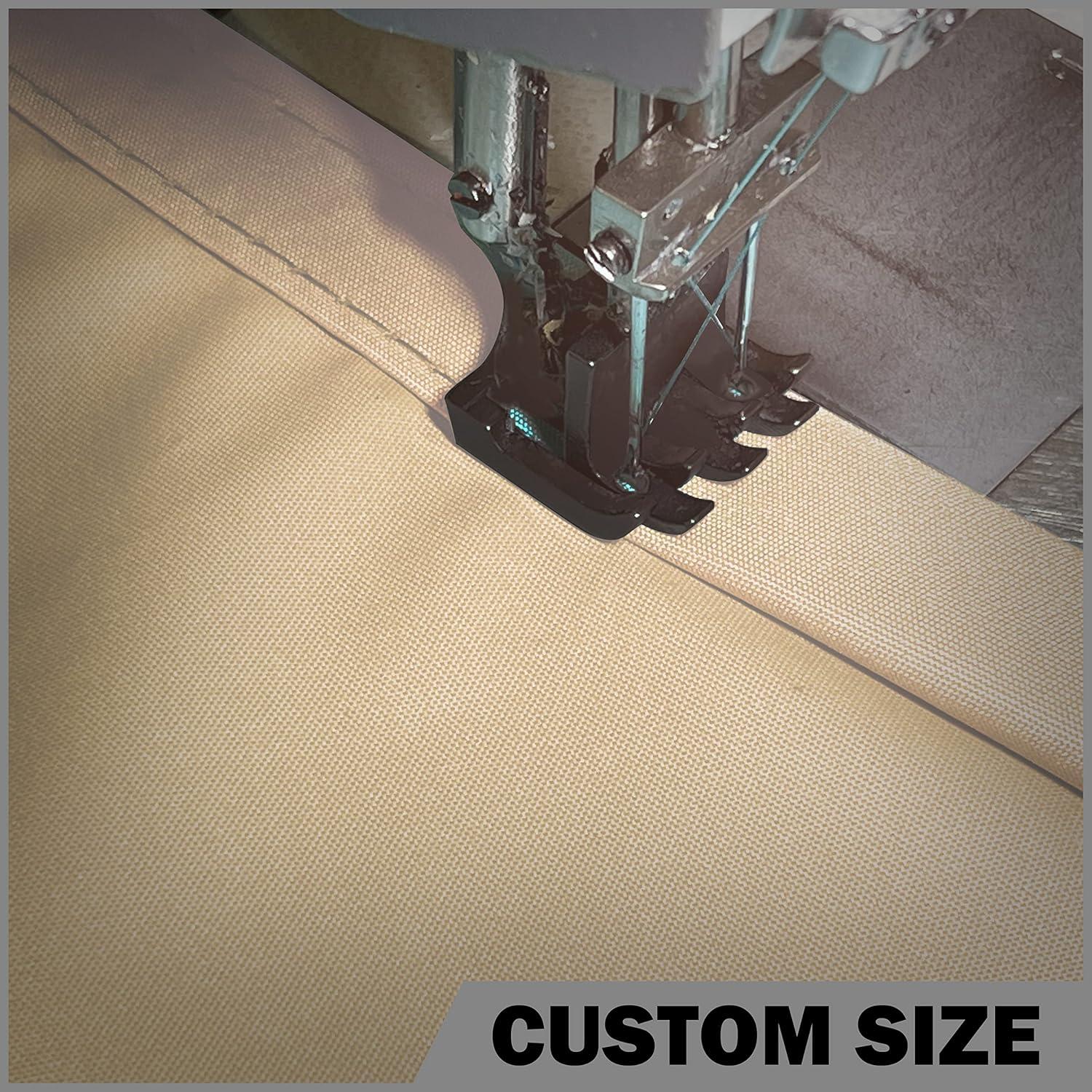 Beige Waterproof 7x12 Rectangle Shade Sail for Patio