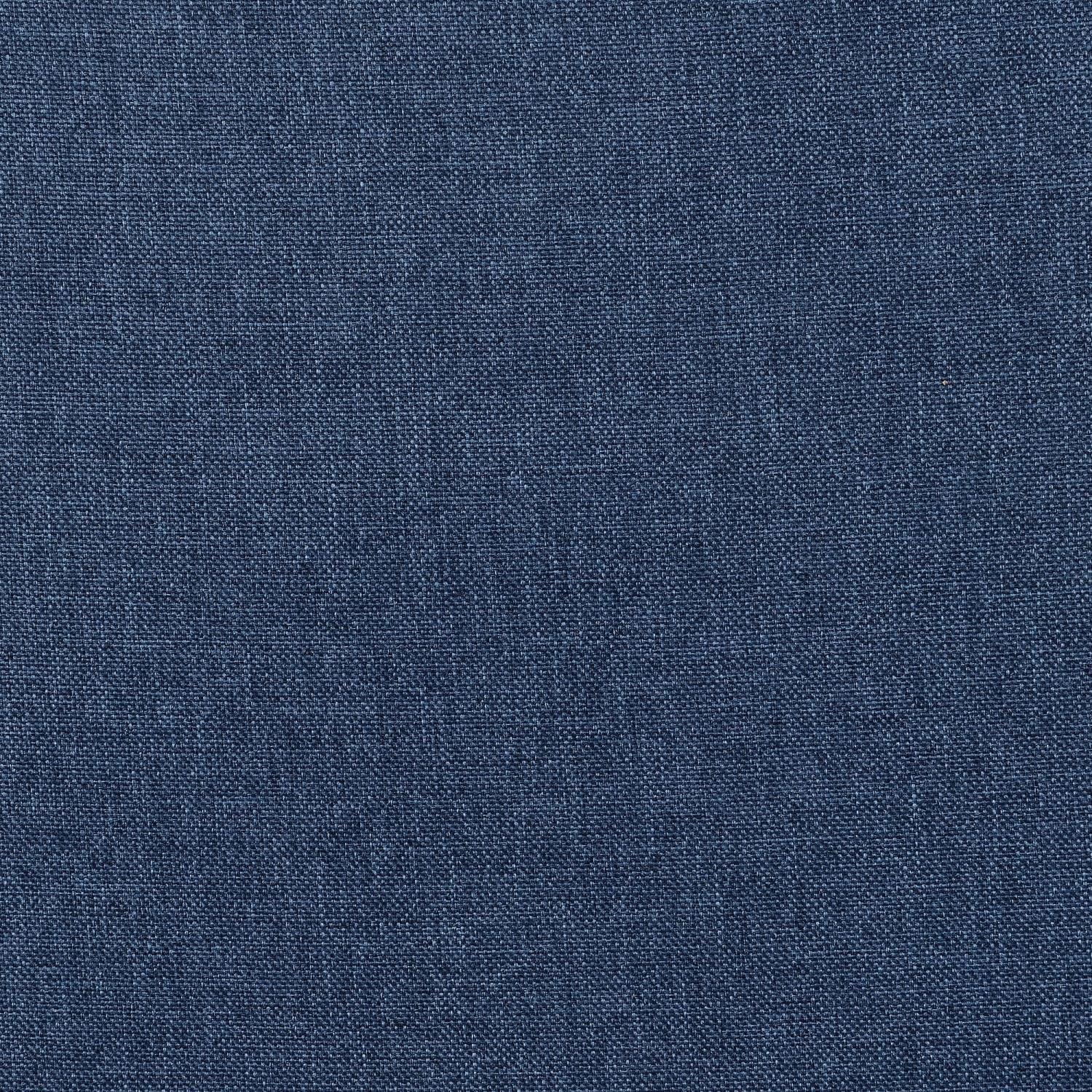 Convenience Concepts Designs4Comfort No Tools Marlow Mid Century Ottoman, Dark Blue Linen