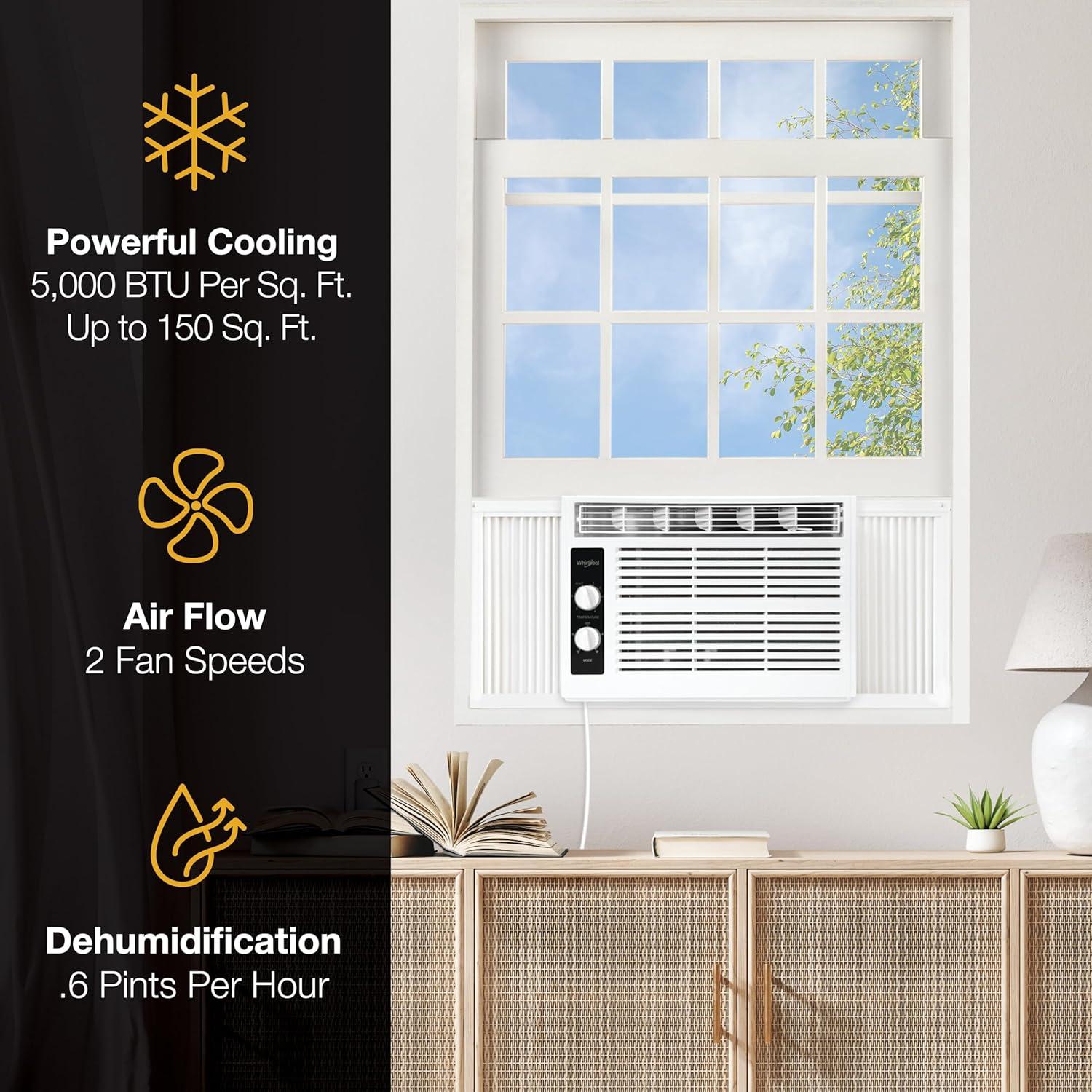 Whirlpool 12000 BTU Energy Star Window Air Conditioner for 550 Square Feet with Remote Included