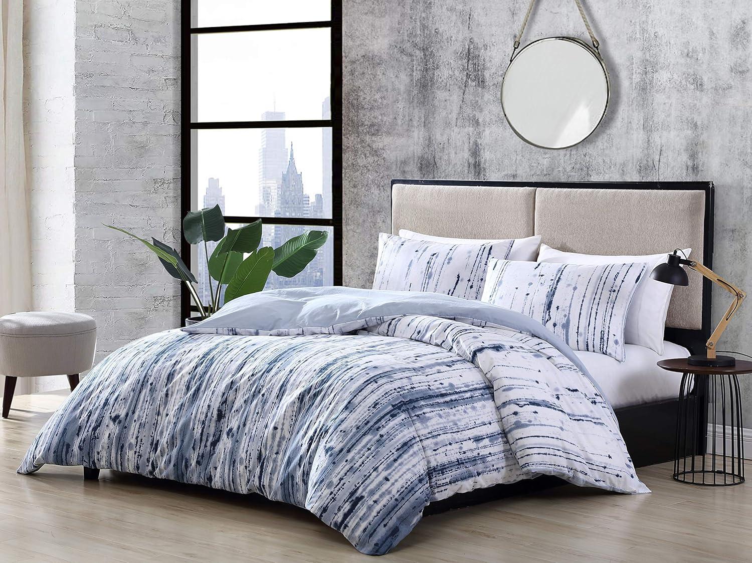 Sokal Duvet Cover Set Indigo Blue - City Scene