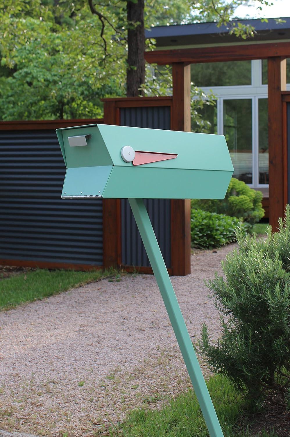 Modern Post Mounted Mailbox
