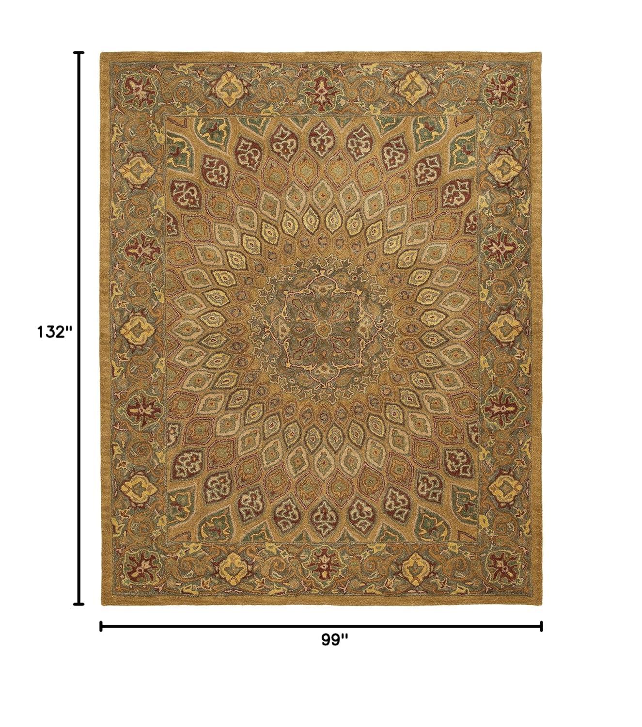 Heritage HG914 Hand Tufted Area Rug - Blue/Grey - 8'3"x11' - Safavieh.