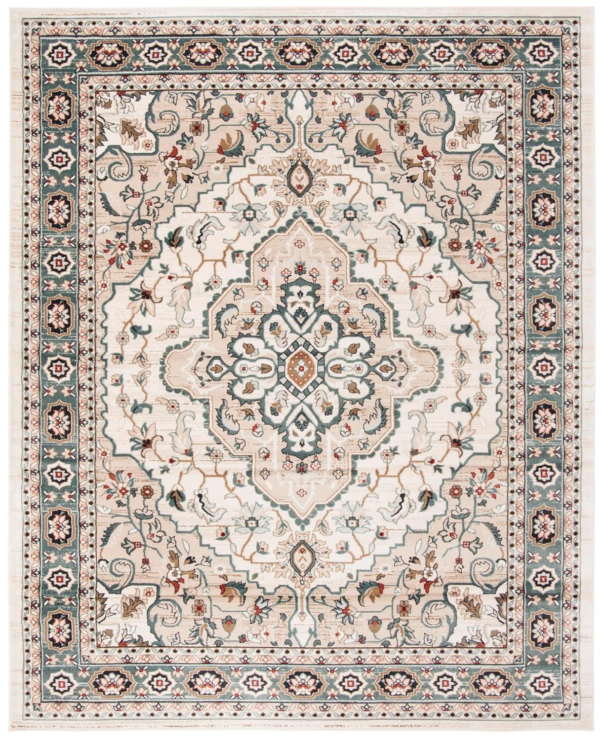 SAFAVIEH Lyndhurst Idella Floral Area Rug, Cream/Beige, 10' x 14'