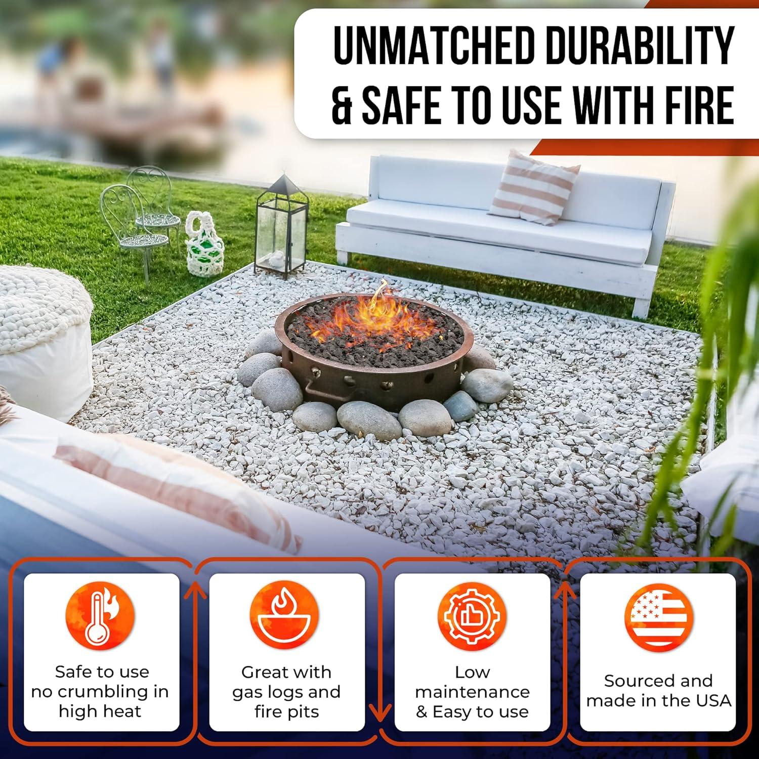 American Fireglass Lava Rock - 10 lbs.