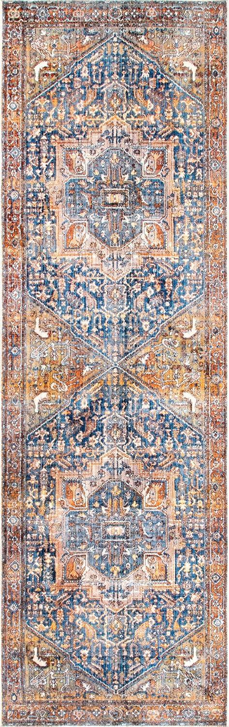 Nuloom Harriet Vintage Medallion Fringe Indoor Area Rug