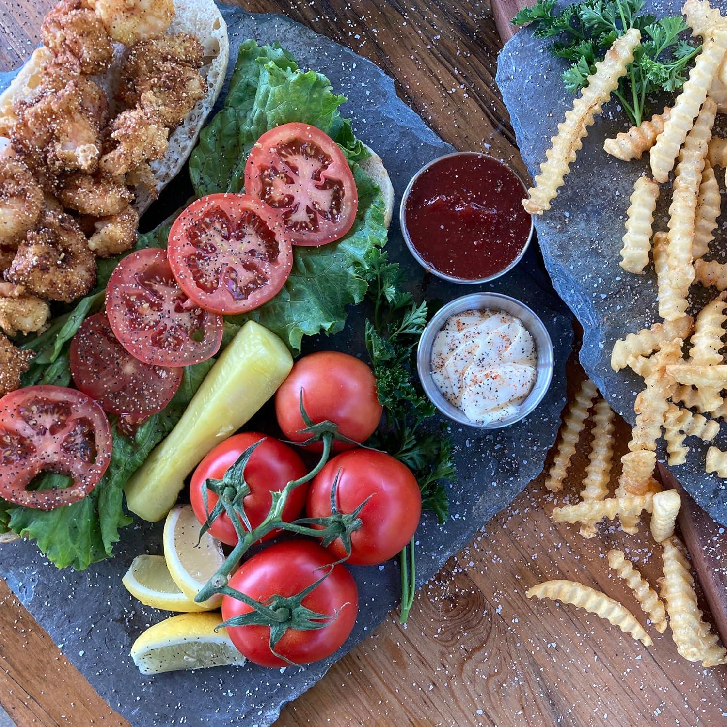 Bayou Classic 10-Quart Stainless Steel Lidded Kitchen Deep Frying Pot with Handles, Fry Perforated Basket, and Thermometer, Silver