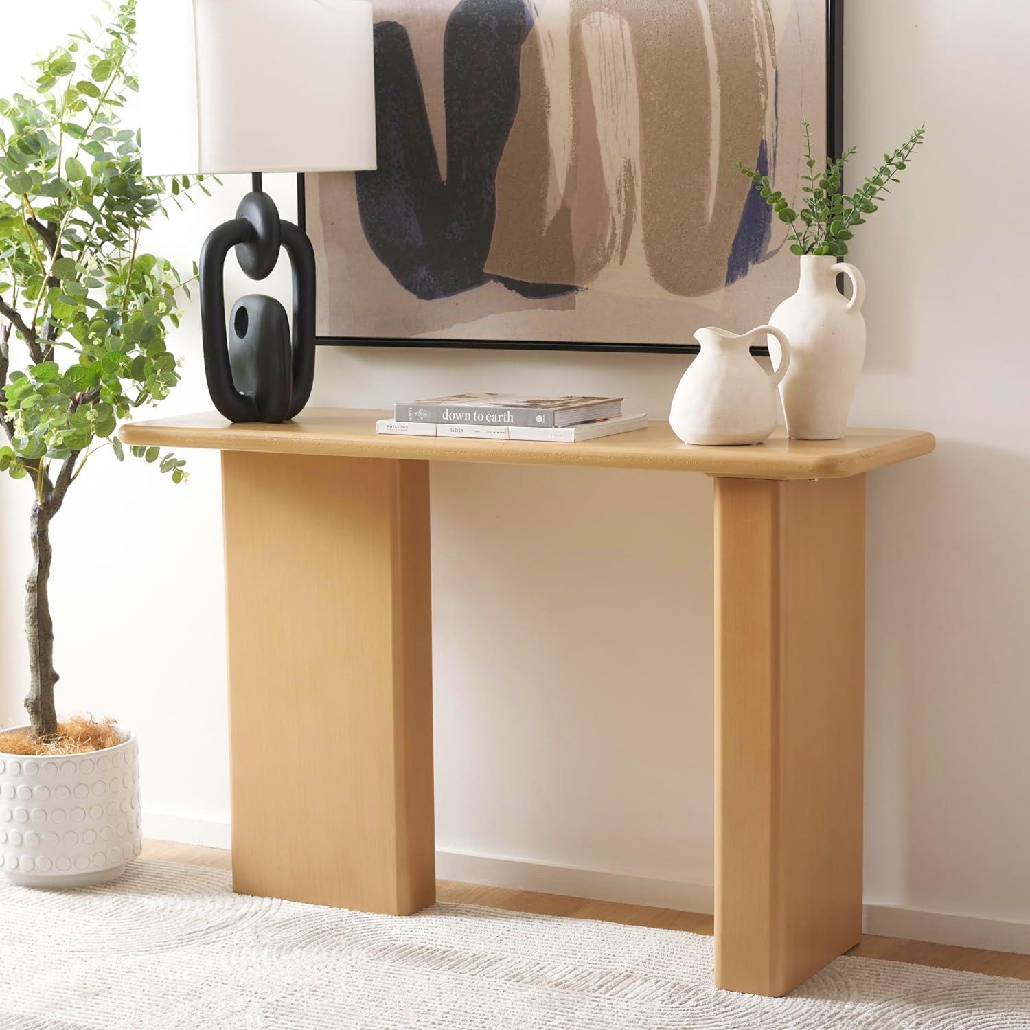 Enyo Console Table - Natural - Safavieh