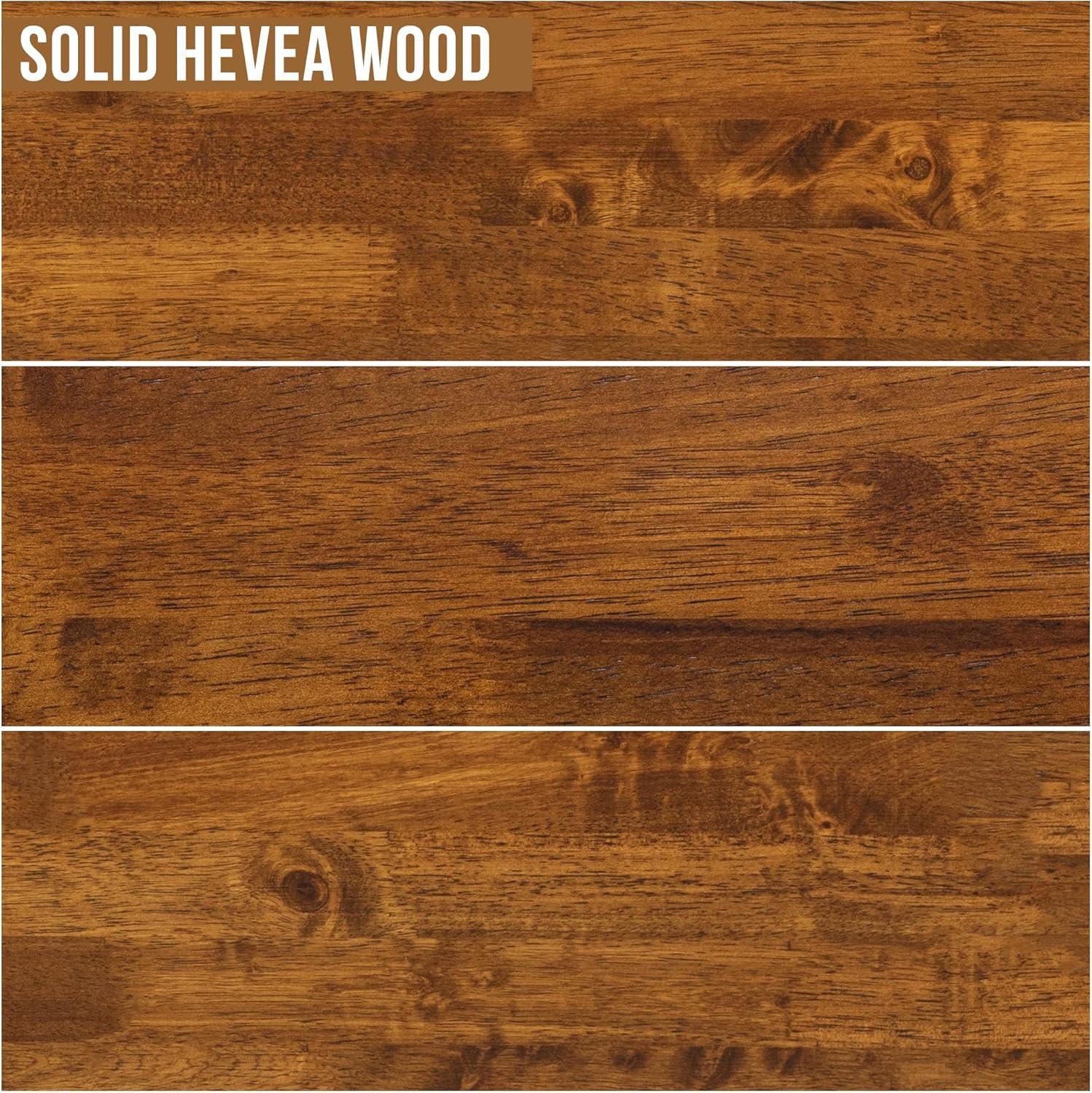 Serenity Premium Solid Wood Bed Frame with Headboard, Scandinavian Signature High Headboard Wood Bed, 800 lb Capacity, No Box Spring Needed, Fits All Mattresses, 5-Year Warranty