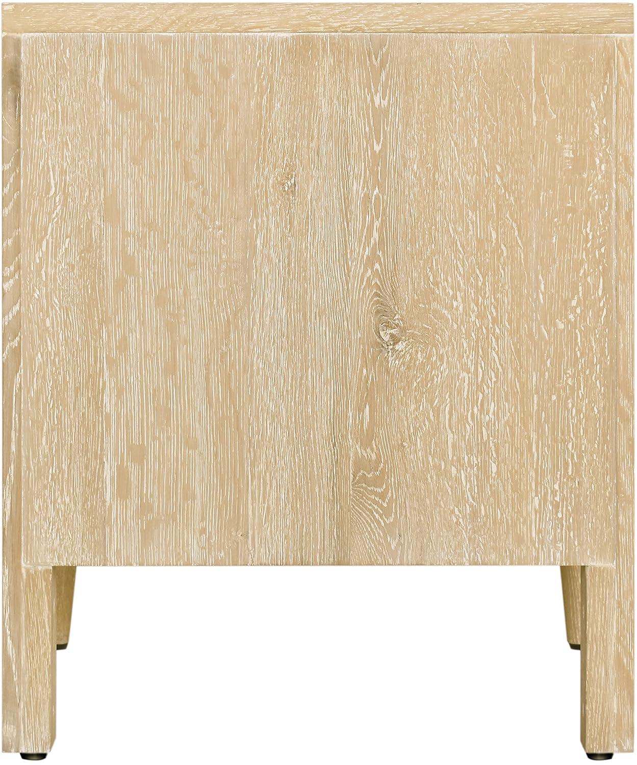 Meridian Furniture,Oakwood White Oak Nightstand