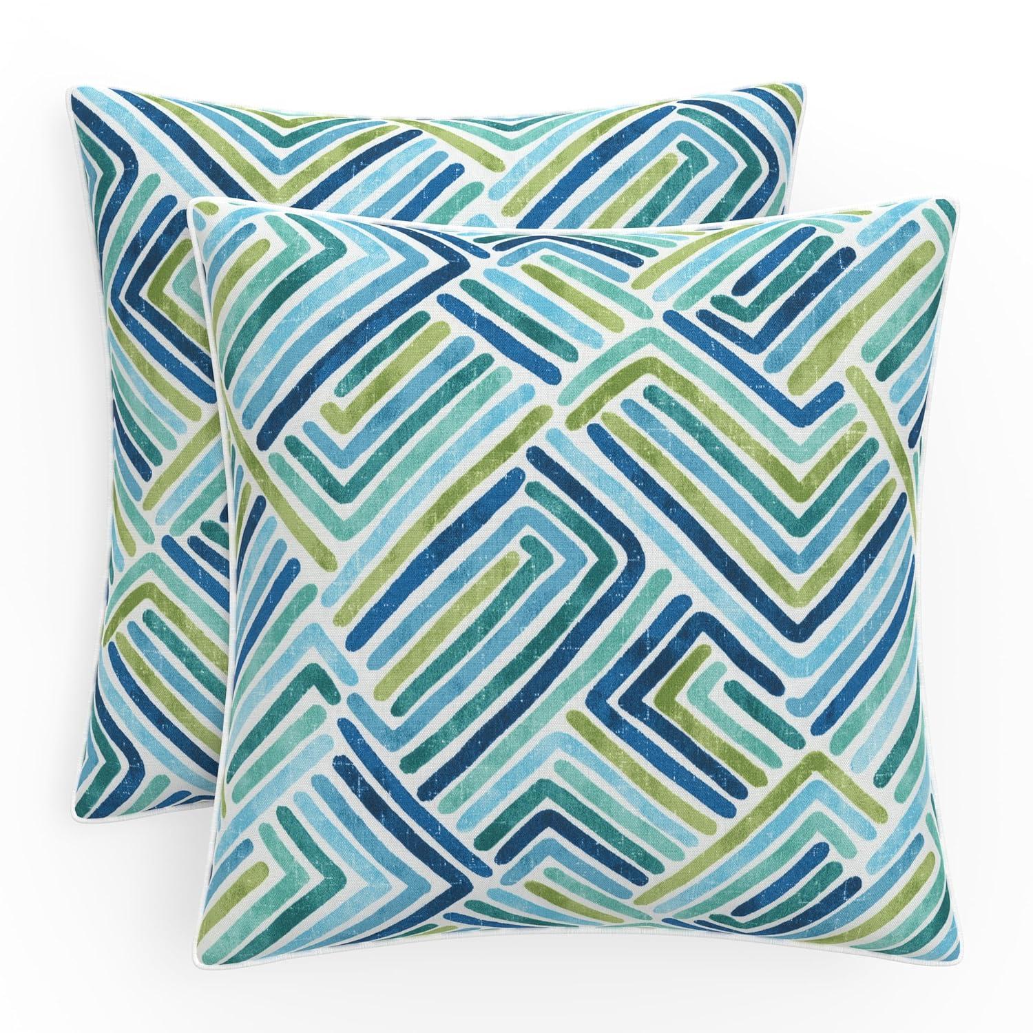 Pillow Perfect Geometric Indoor/Outdoor Accent Throw Pillow | Wayfair